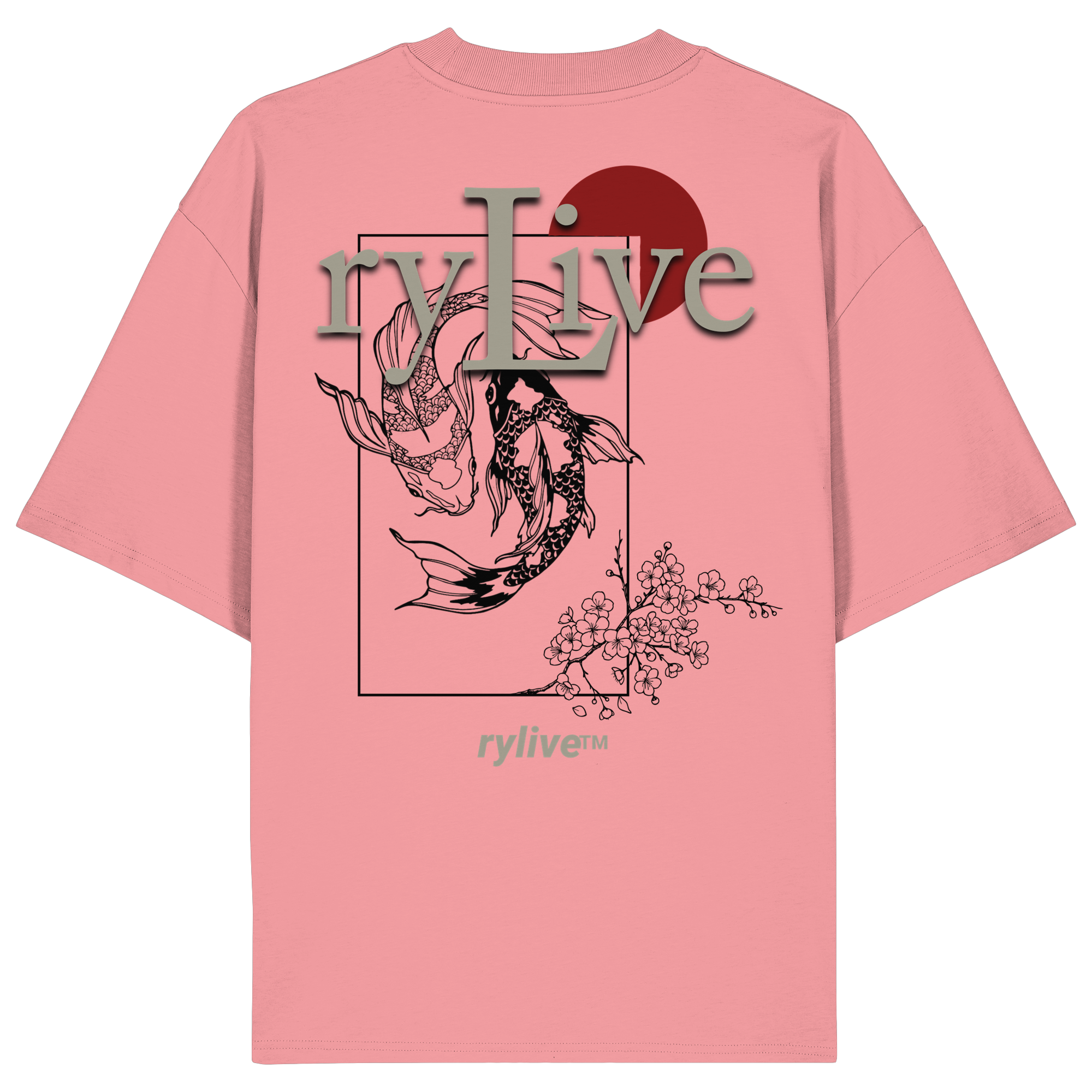 rylive Unisex Oversized T-Shirt // Koi
