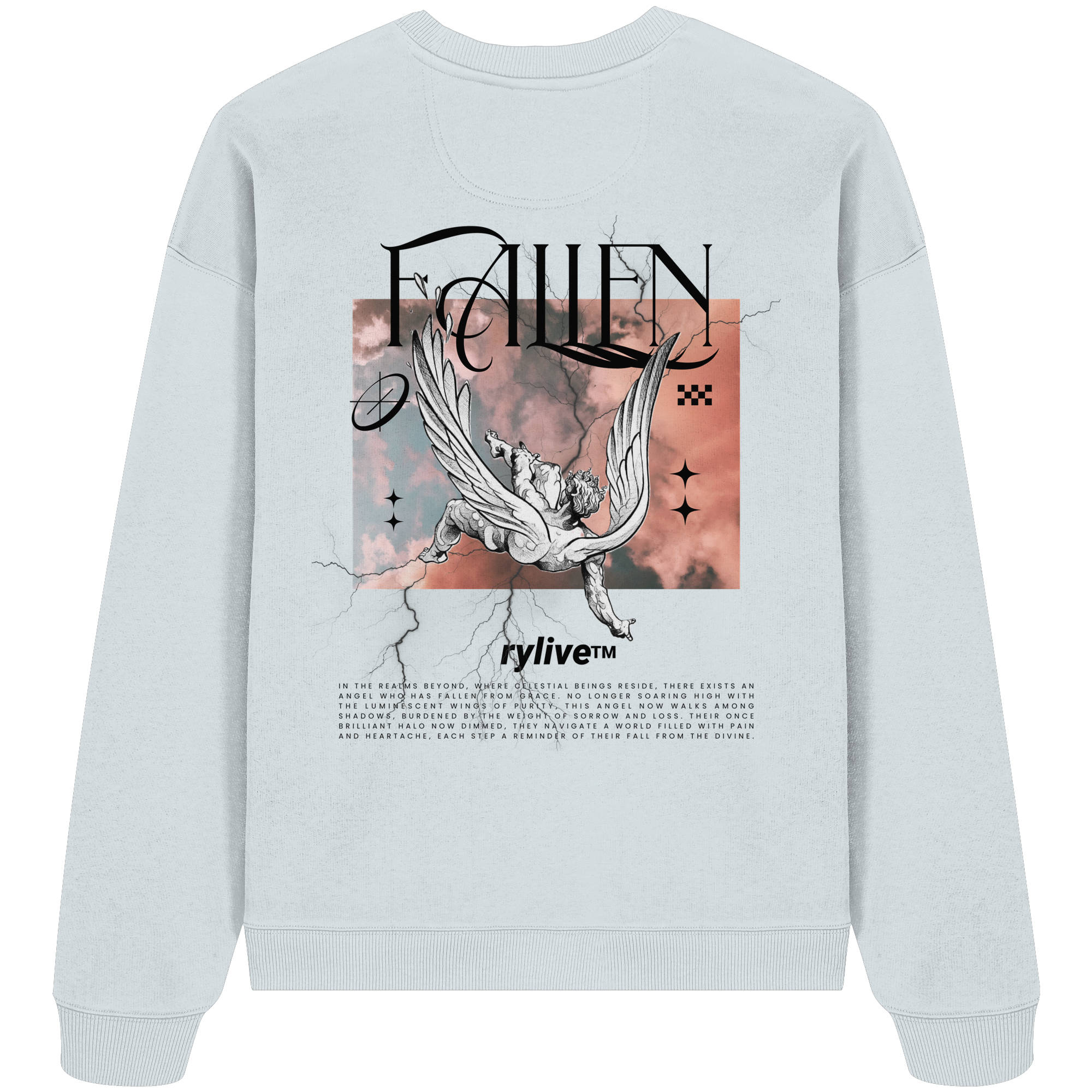 rylive Unisex Oversize Sweatshirt // Fallen Angel