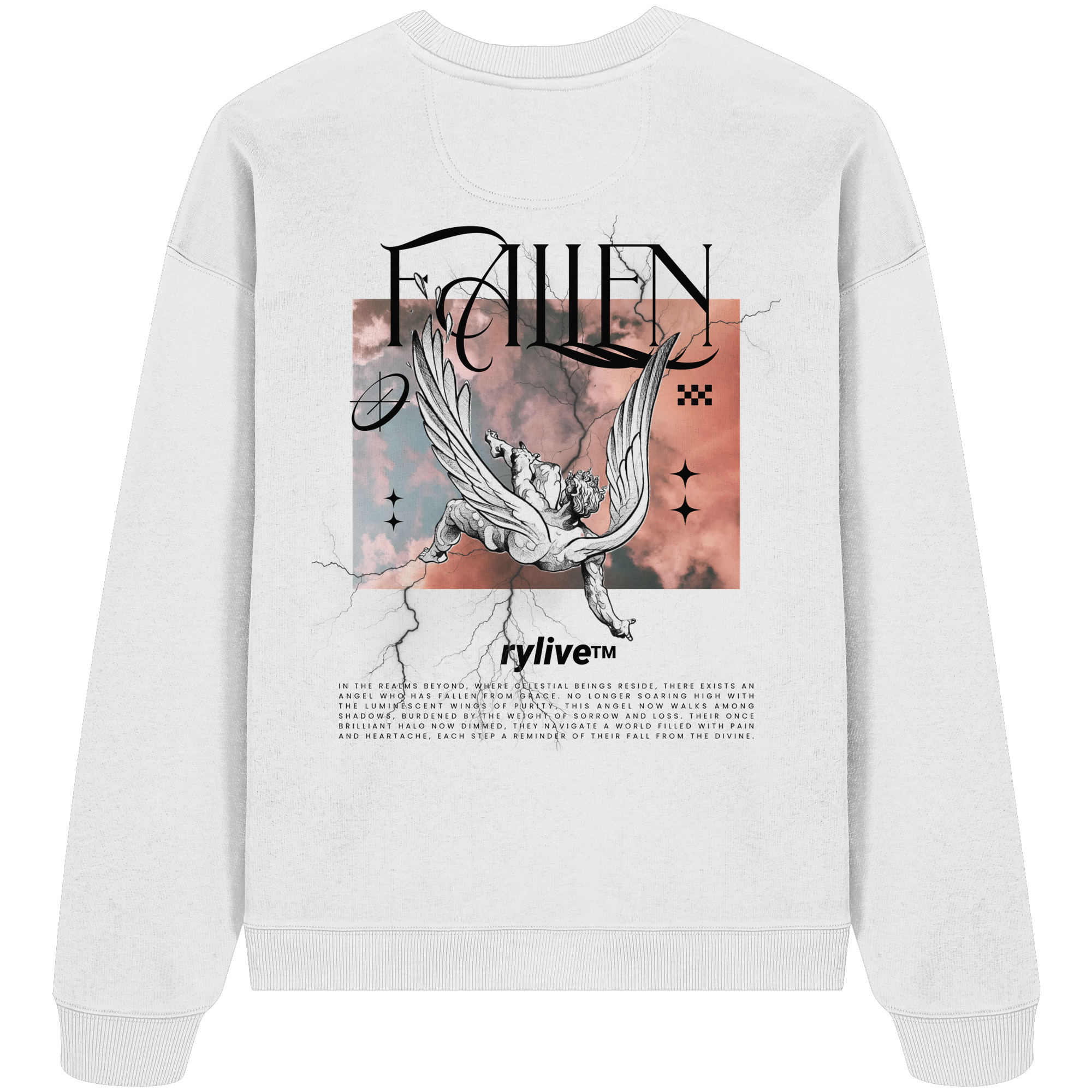 rylive Unisex Oversize Sweatshirt // Fallen Angel