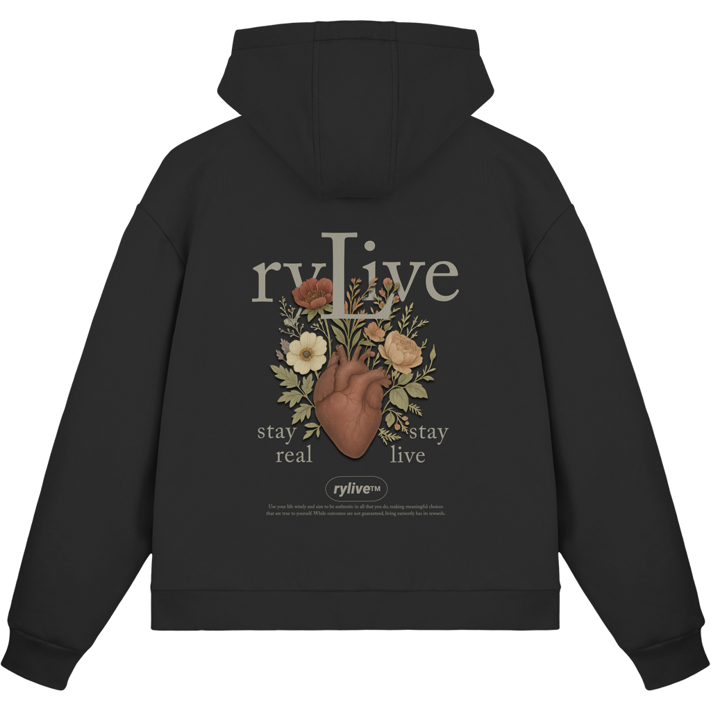 rylive Unisex Boxcut Zipper // Heart Flower