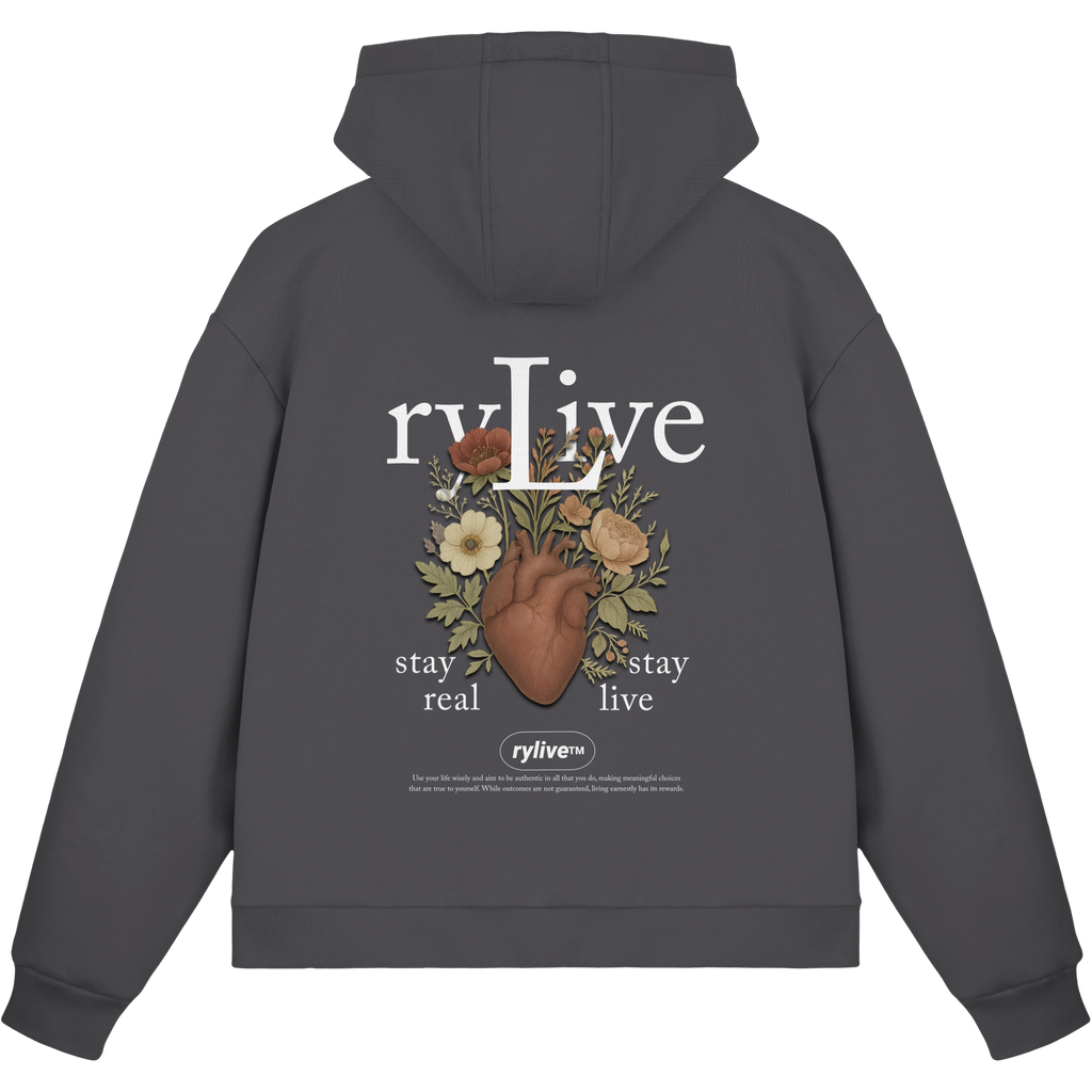 rylive Unisex Boxcut Zipper // Heart Flower