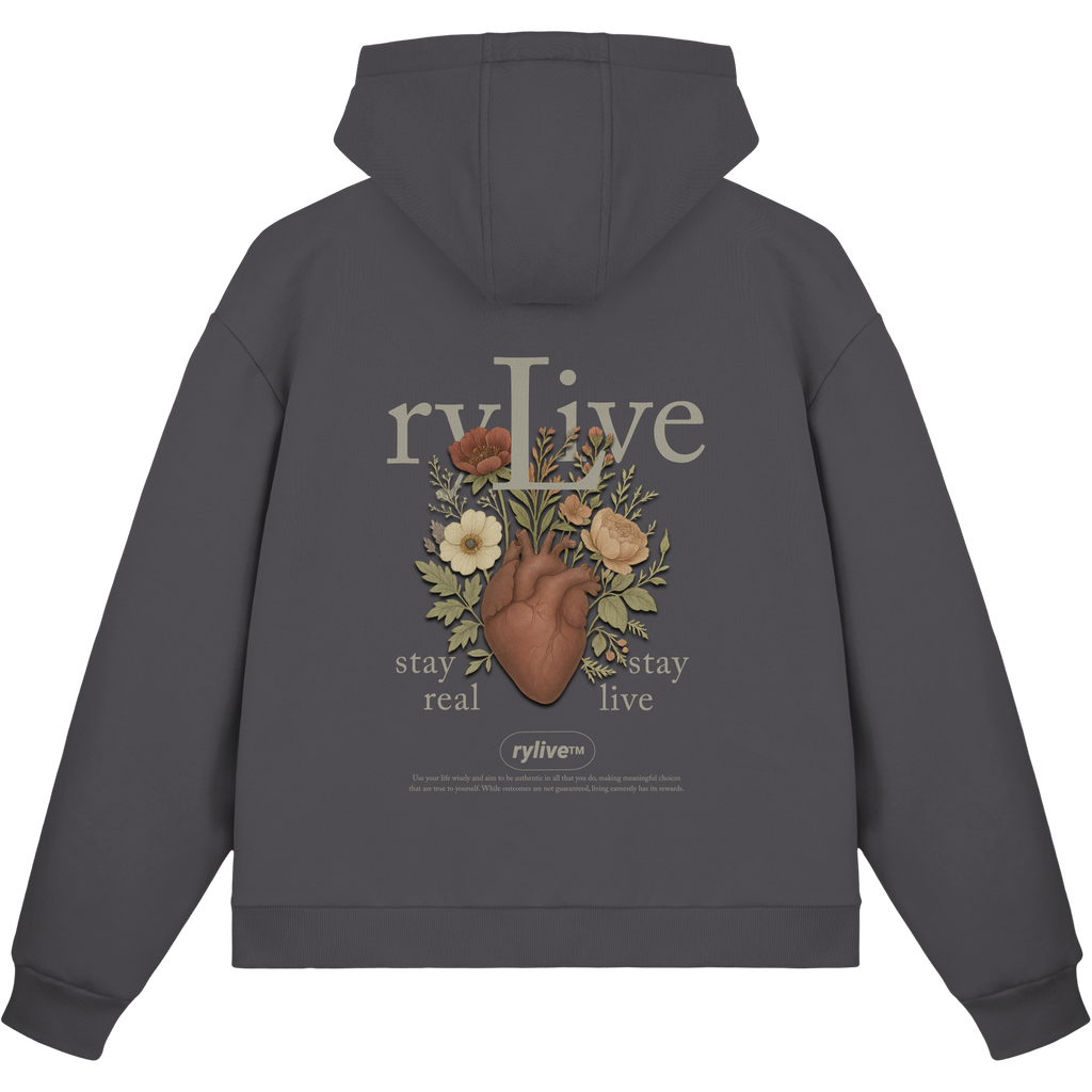 rylive Unisex Boxcut Zipper // Heart Flower
