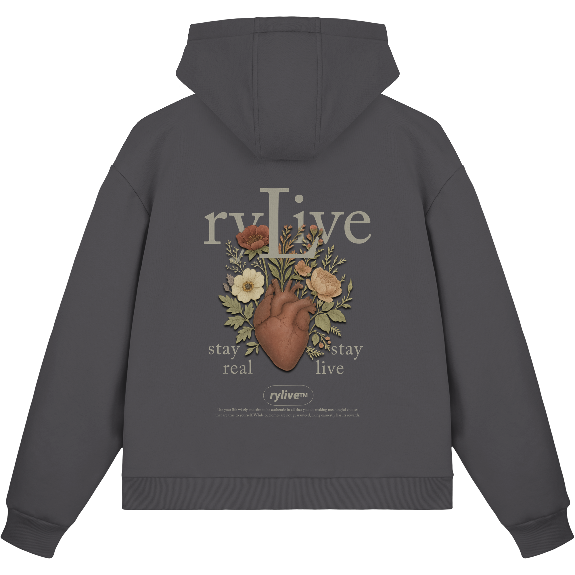 rylive Unisex Boxcut Zipper // Heart Flower