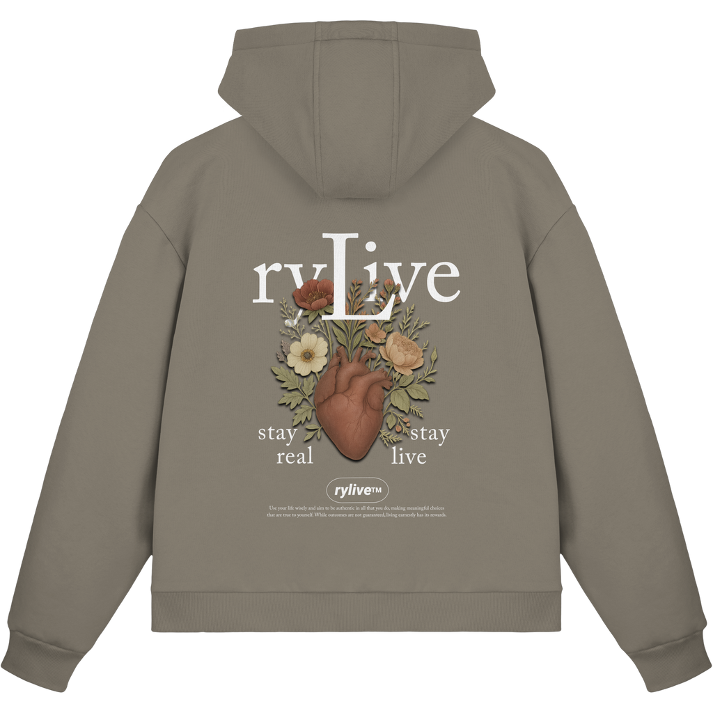 rylive Unisex Boxcut Zipper // Heart Flower