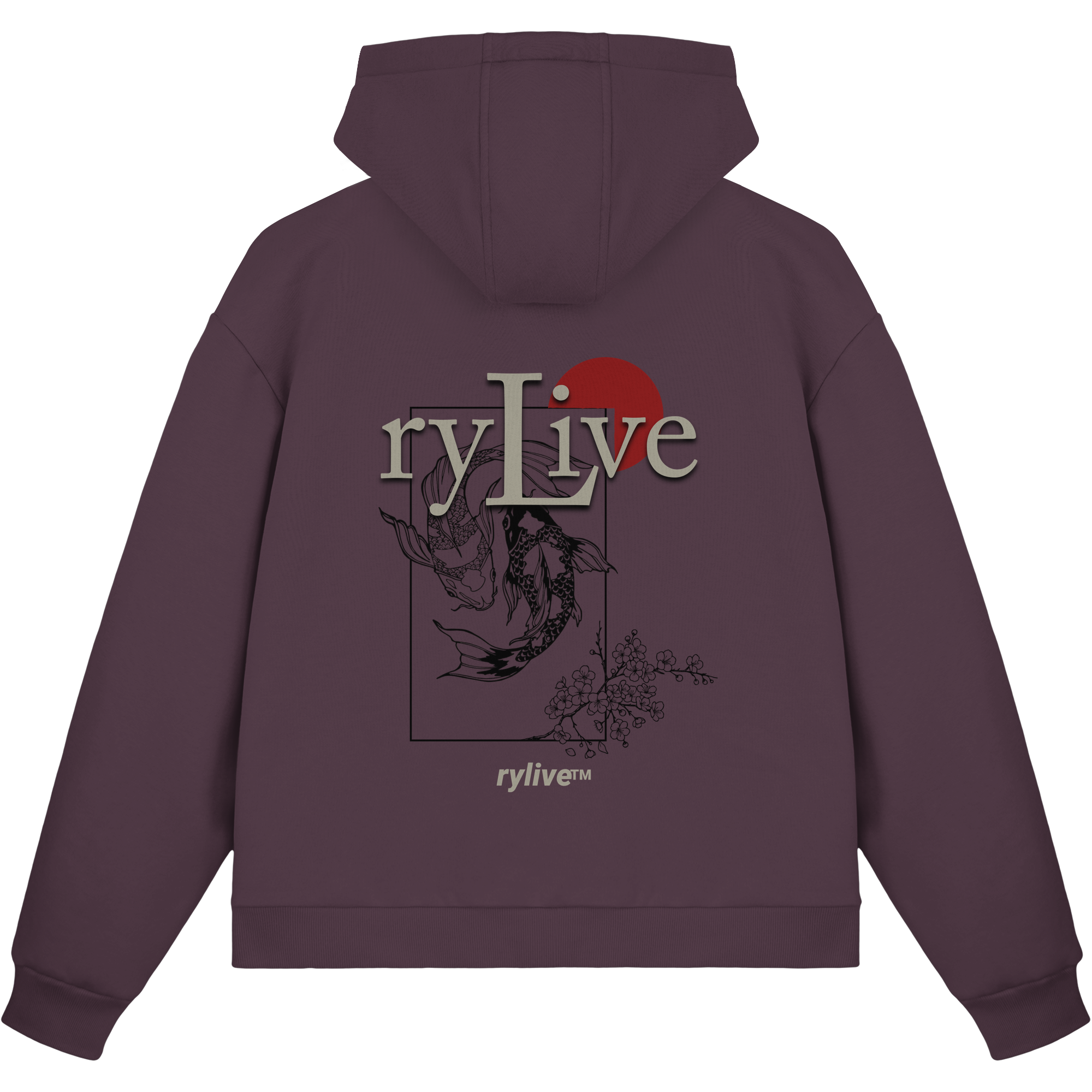 rylive Unisex Boxcut zipper // Koi