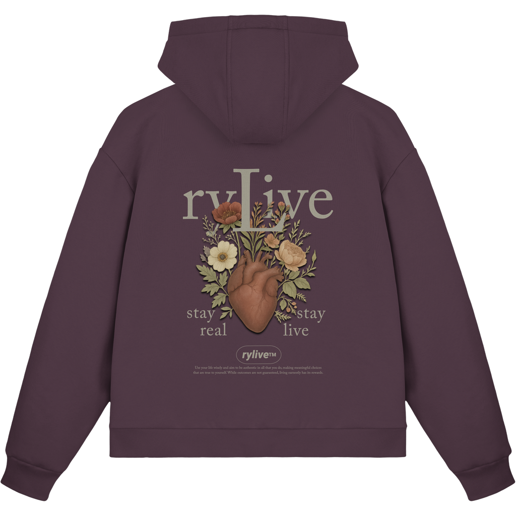 rylive Unisex Boxcut Zipper // Heart Flower