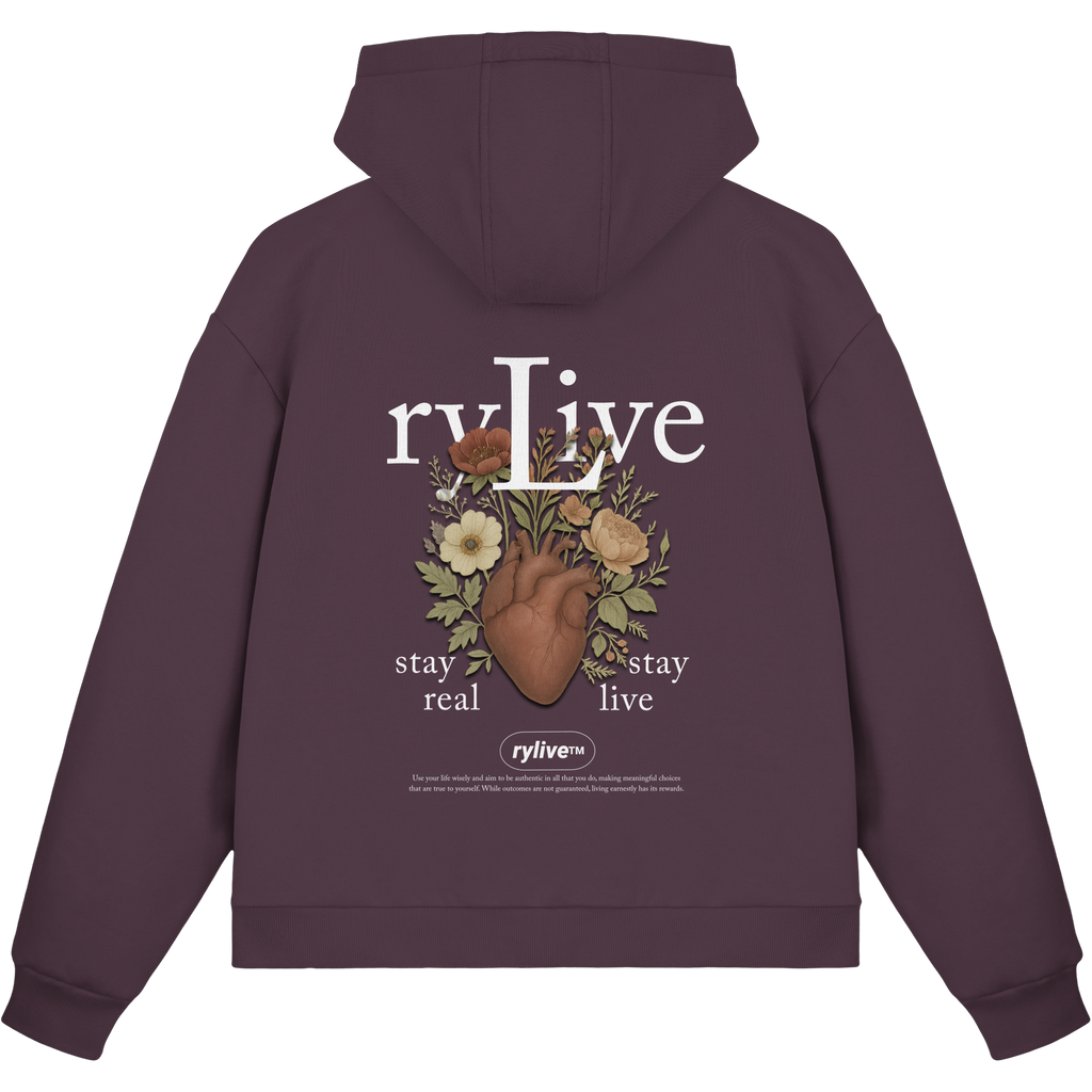 rylive Unisex Boxcut Zipper // Heart Flower