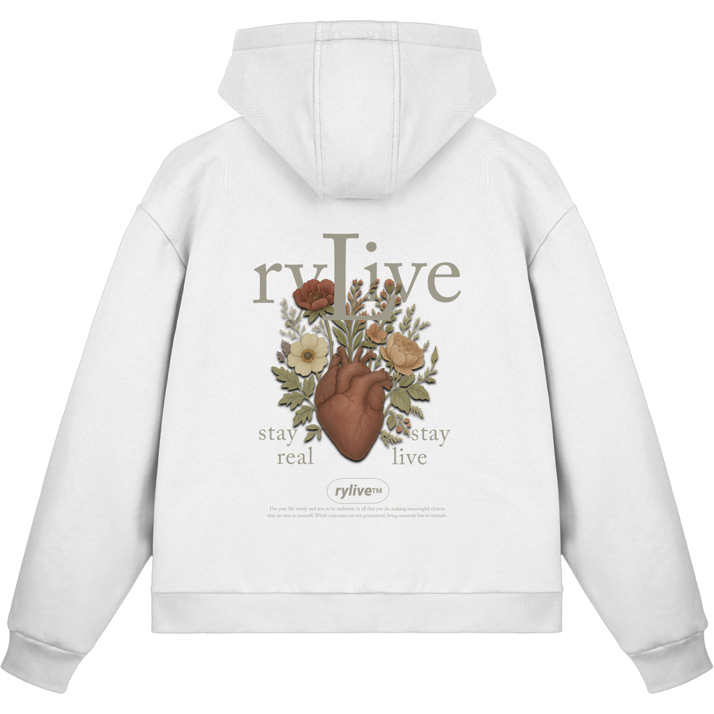 rylive Unisex Boxcut Zipper // Heart Flower