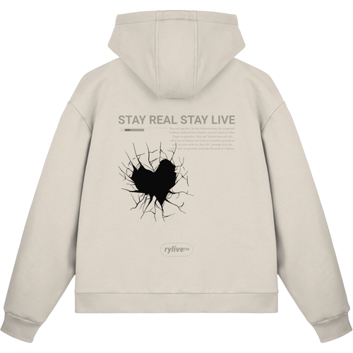 rylive Boxcut Zipper // Stay real Stay live