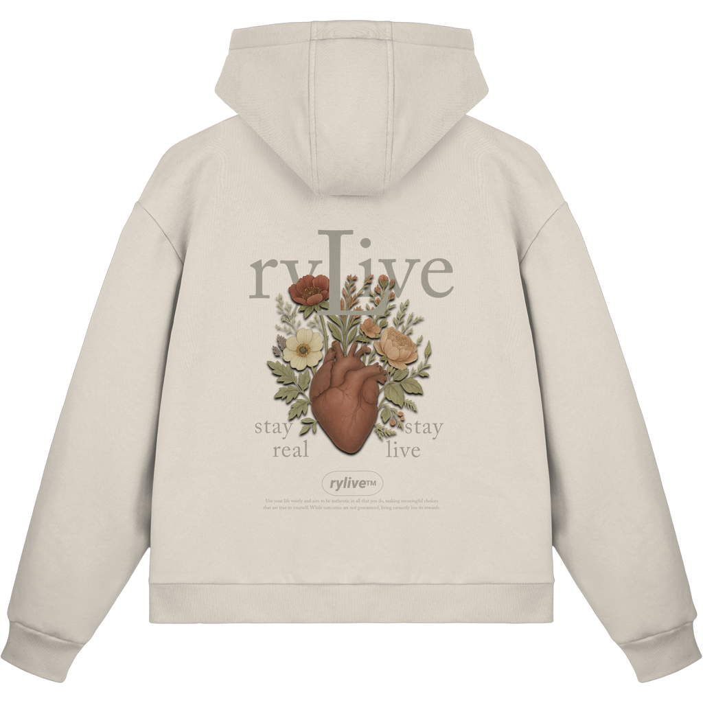 rylive Unisex Boxcut Zipper // Heart Flower