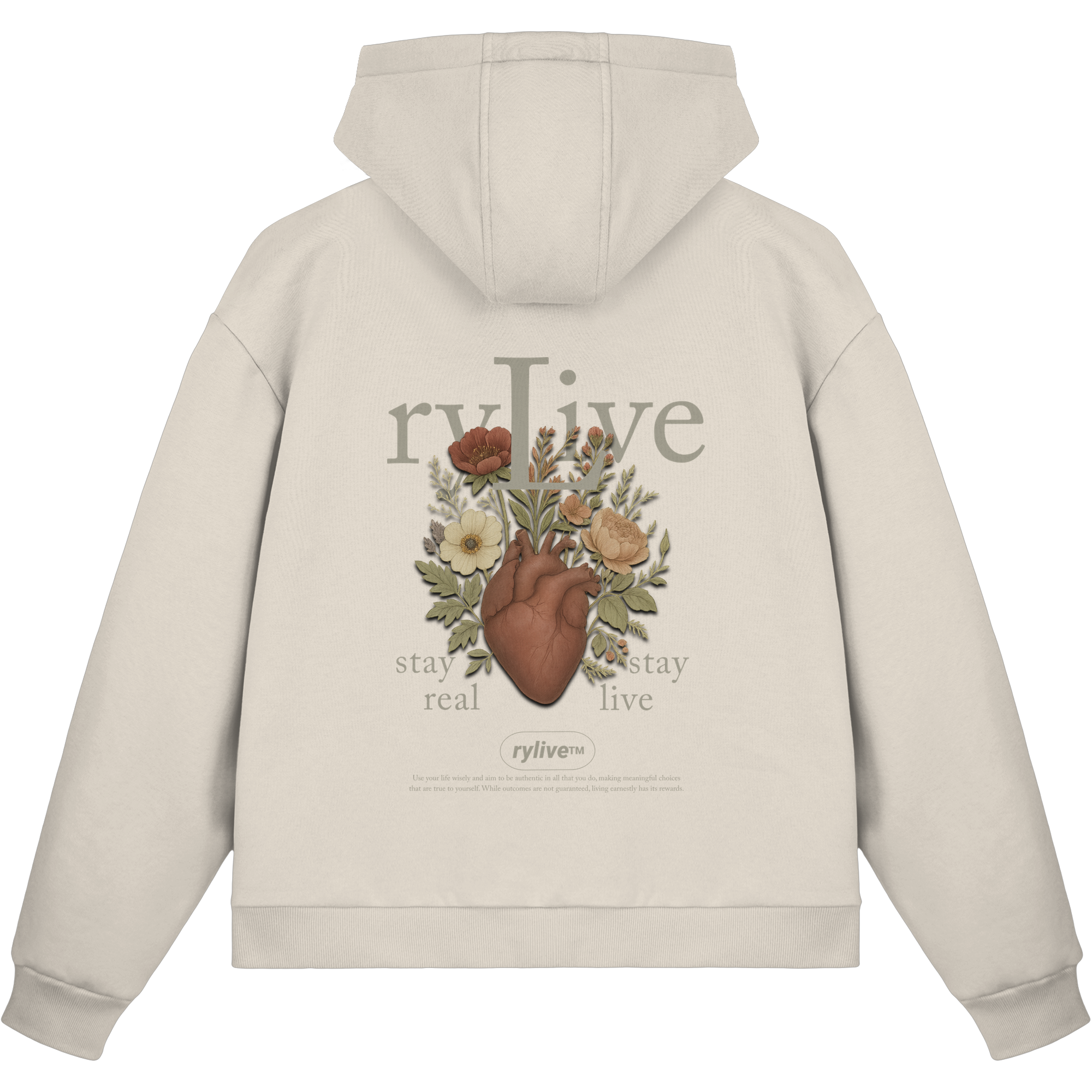 rylive Unisex Boxcut Zipper // Heart Flower