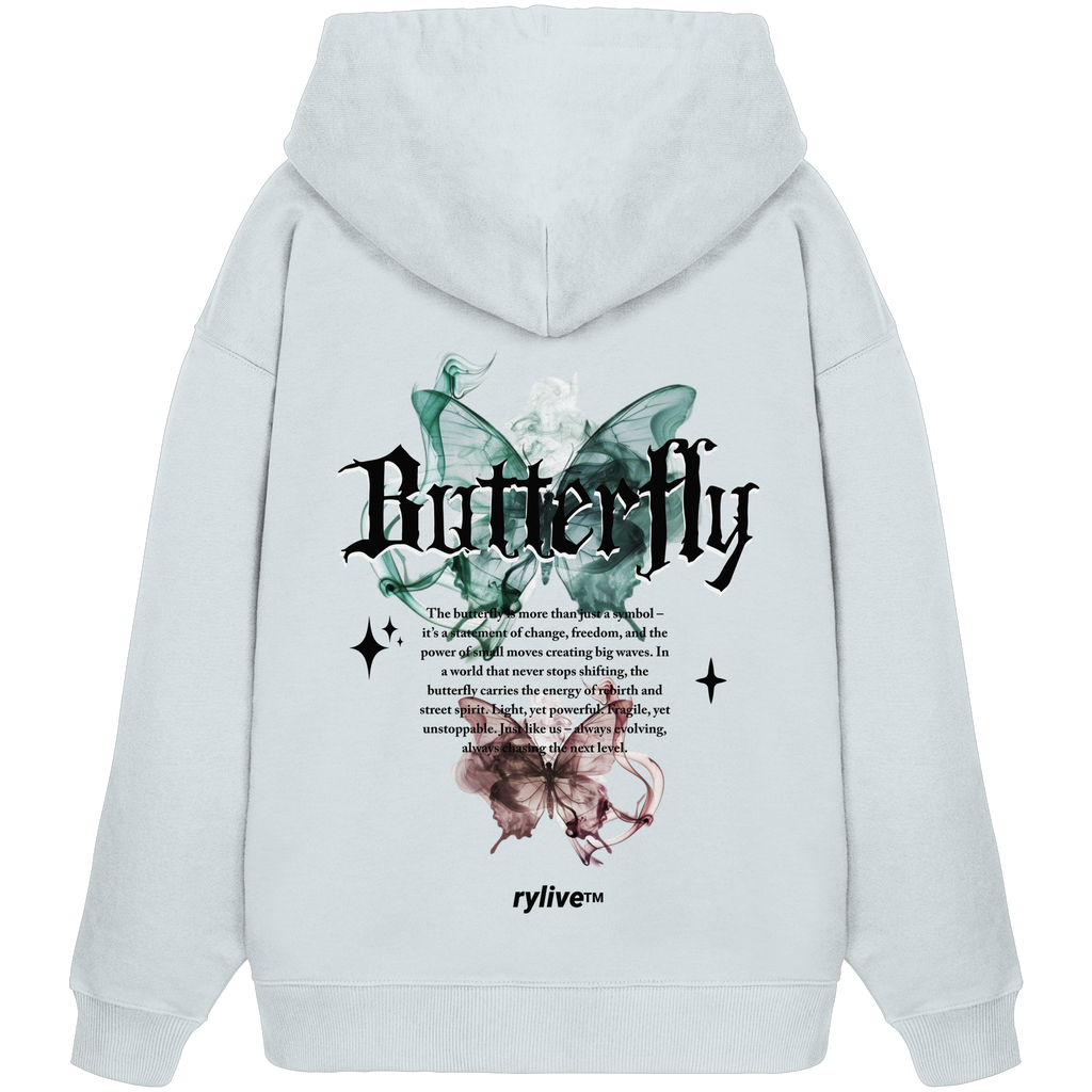 rylive Unisex Oversized Hoodie // Butterfly