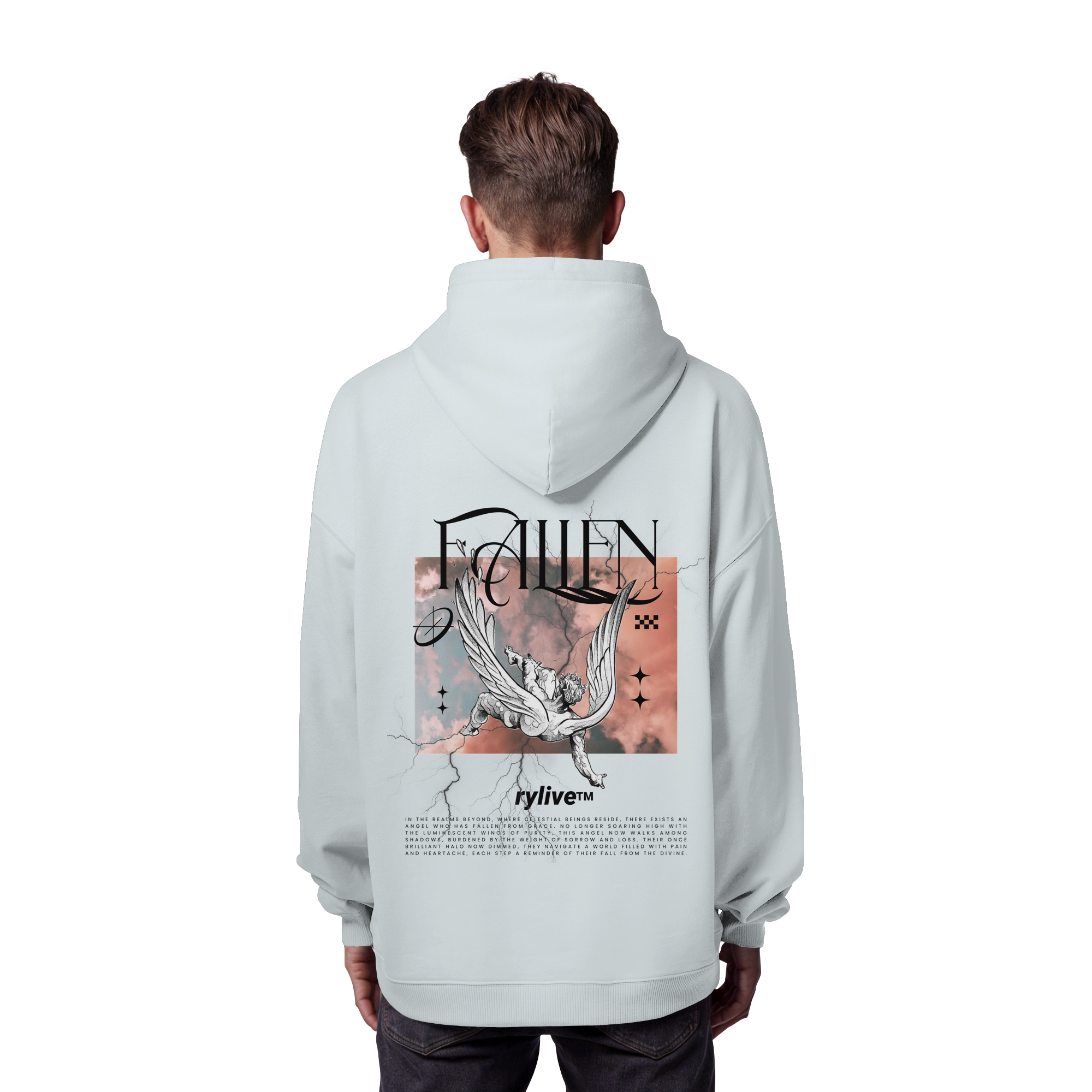 rylive Unisex Oversized Hoodie // Fallen Angel