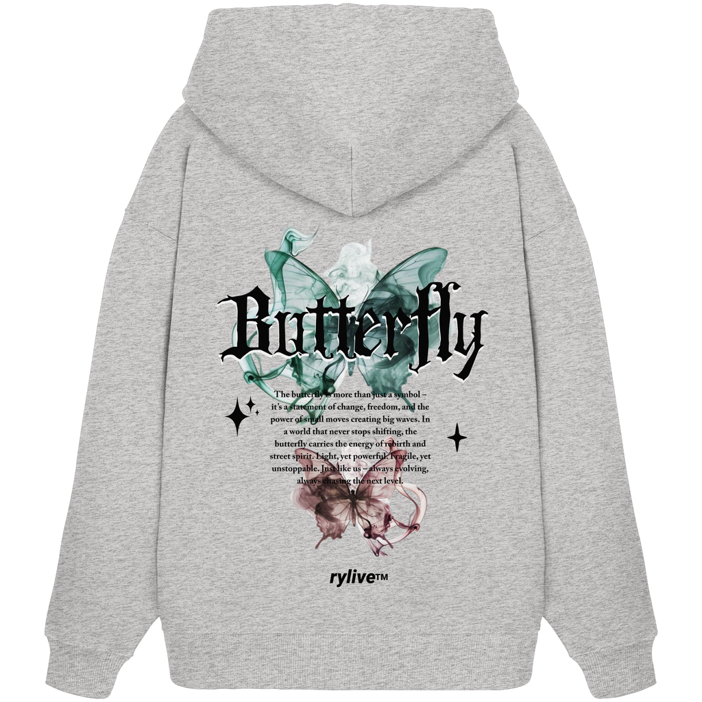 rylive Unisex Oversized Hoodie // Butterfly