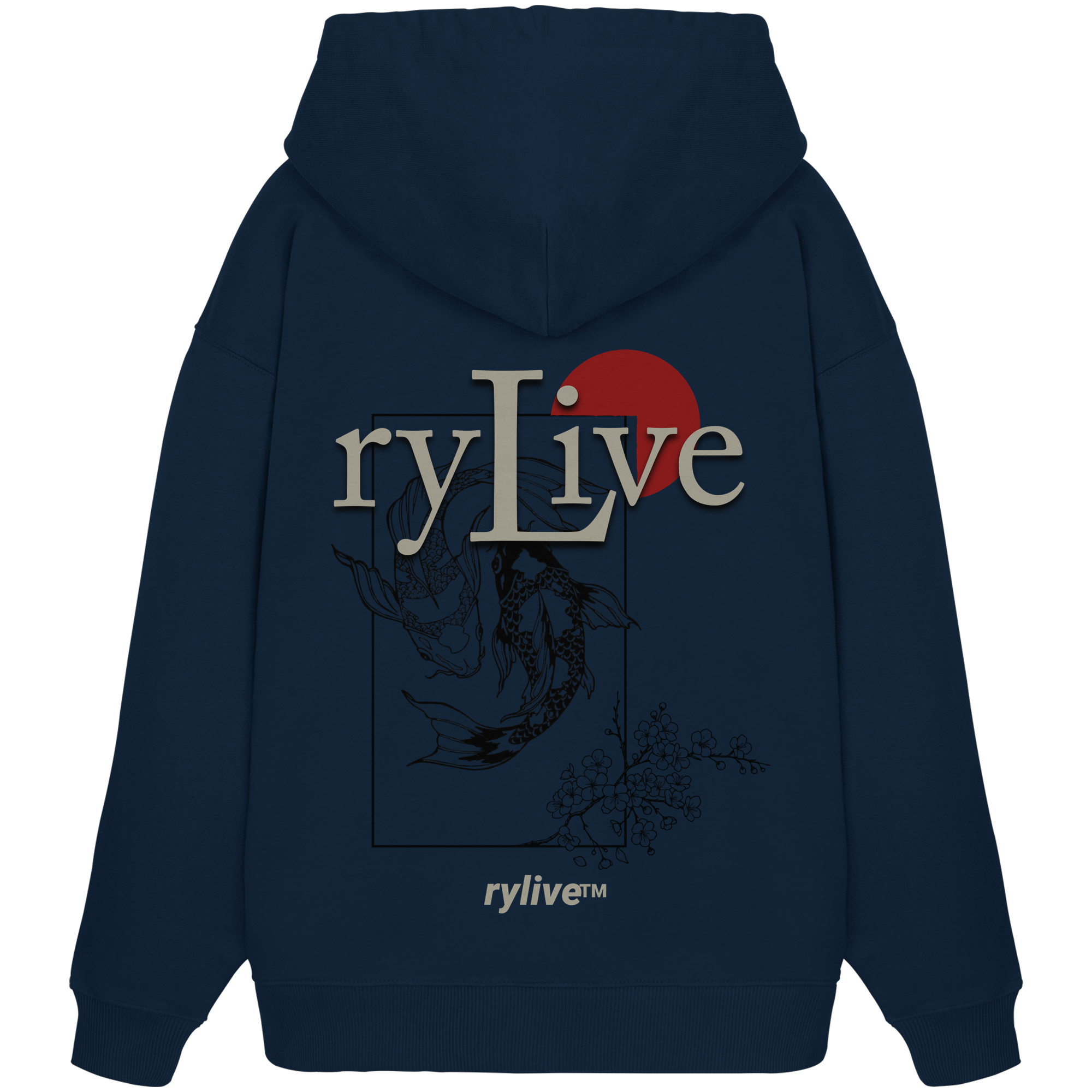 rylive Unisex Oversized Hoodie // Koi