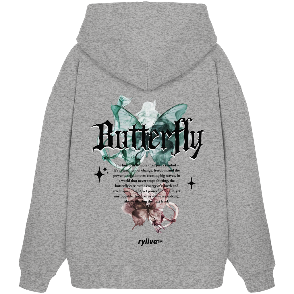 rylive Unisex Oversized Hoodie // Butterfly