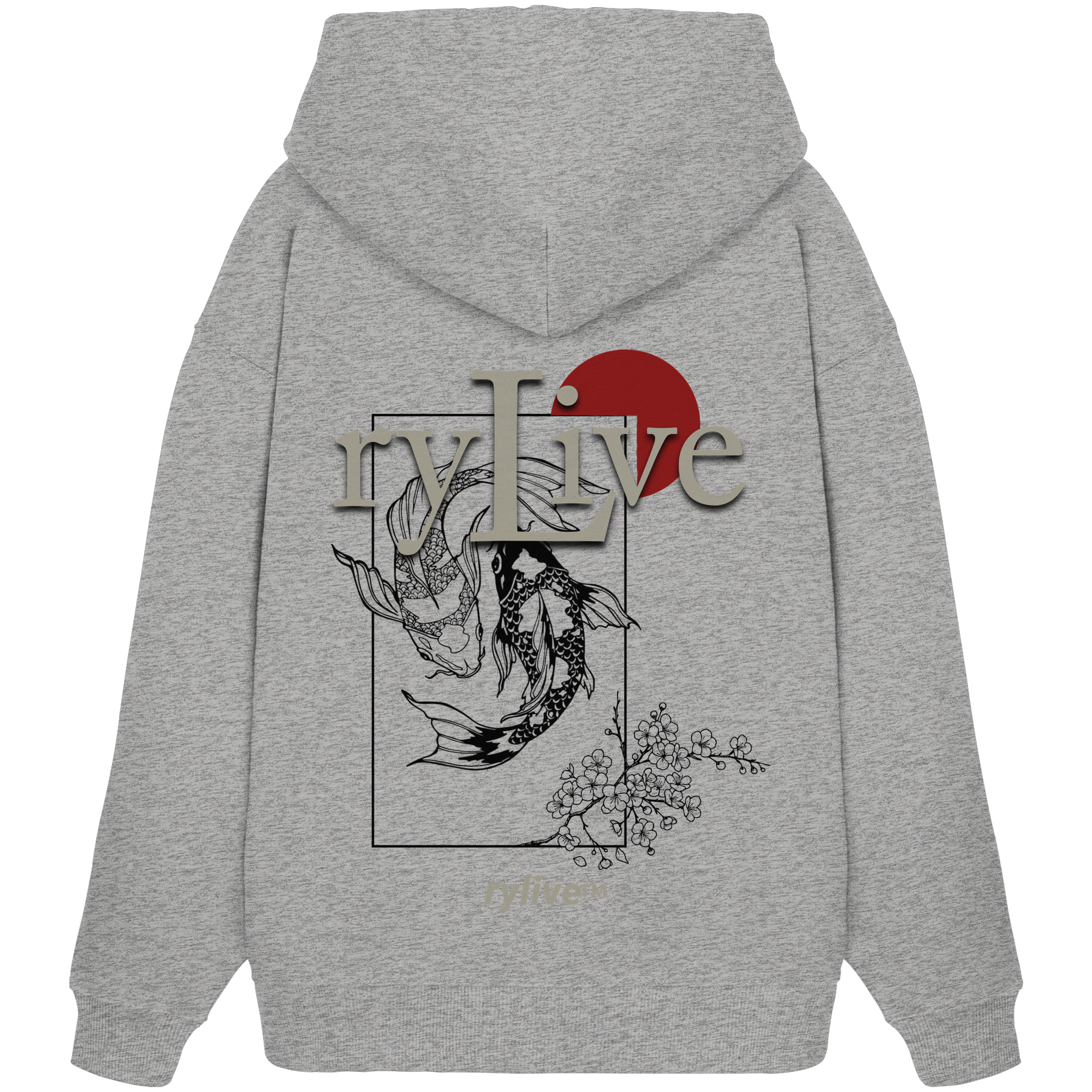 rylive Unisex Oversized Hoodie // Koi