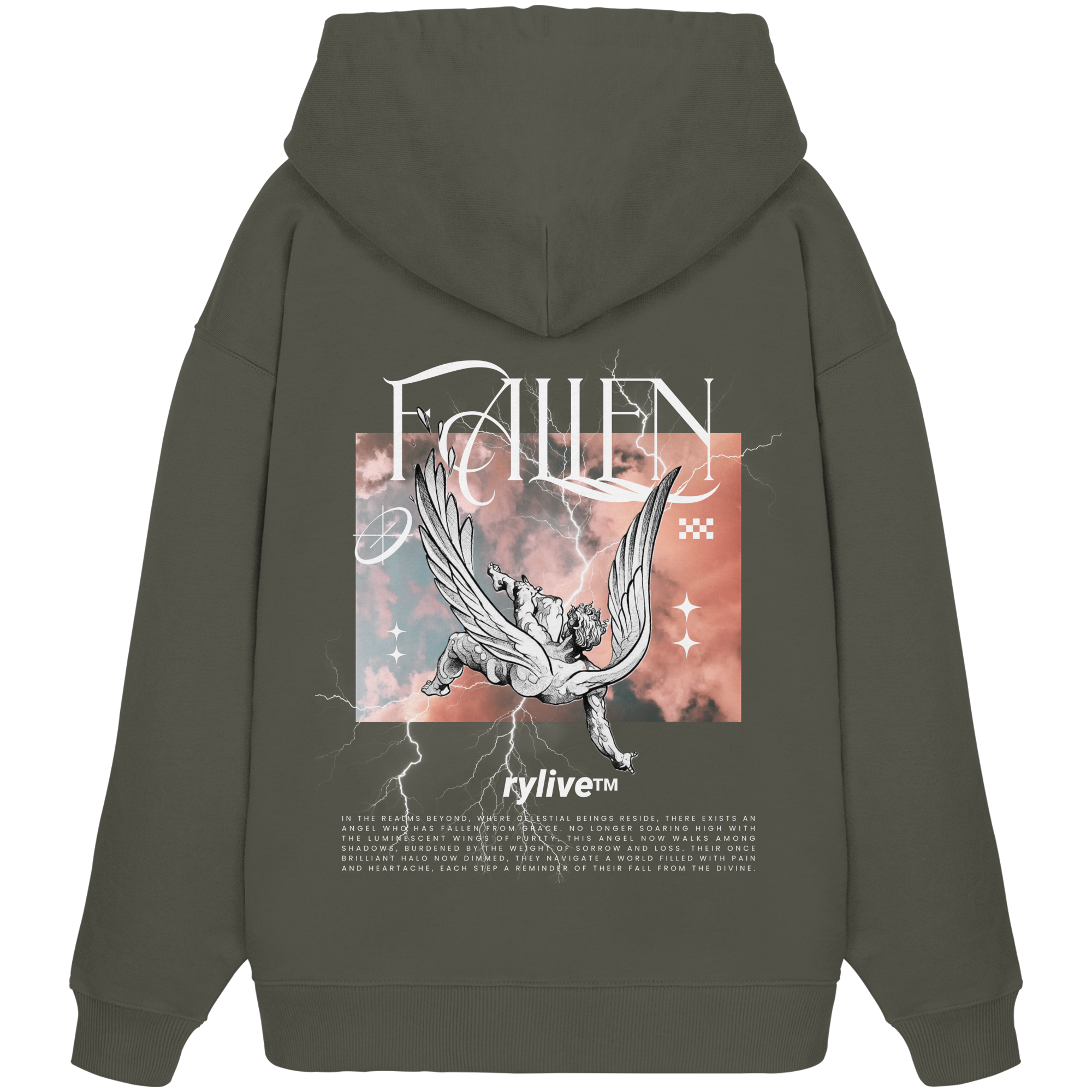rylive Unisex Oversize Hoodie // Fallen Angel