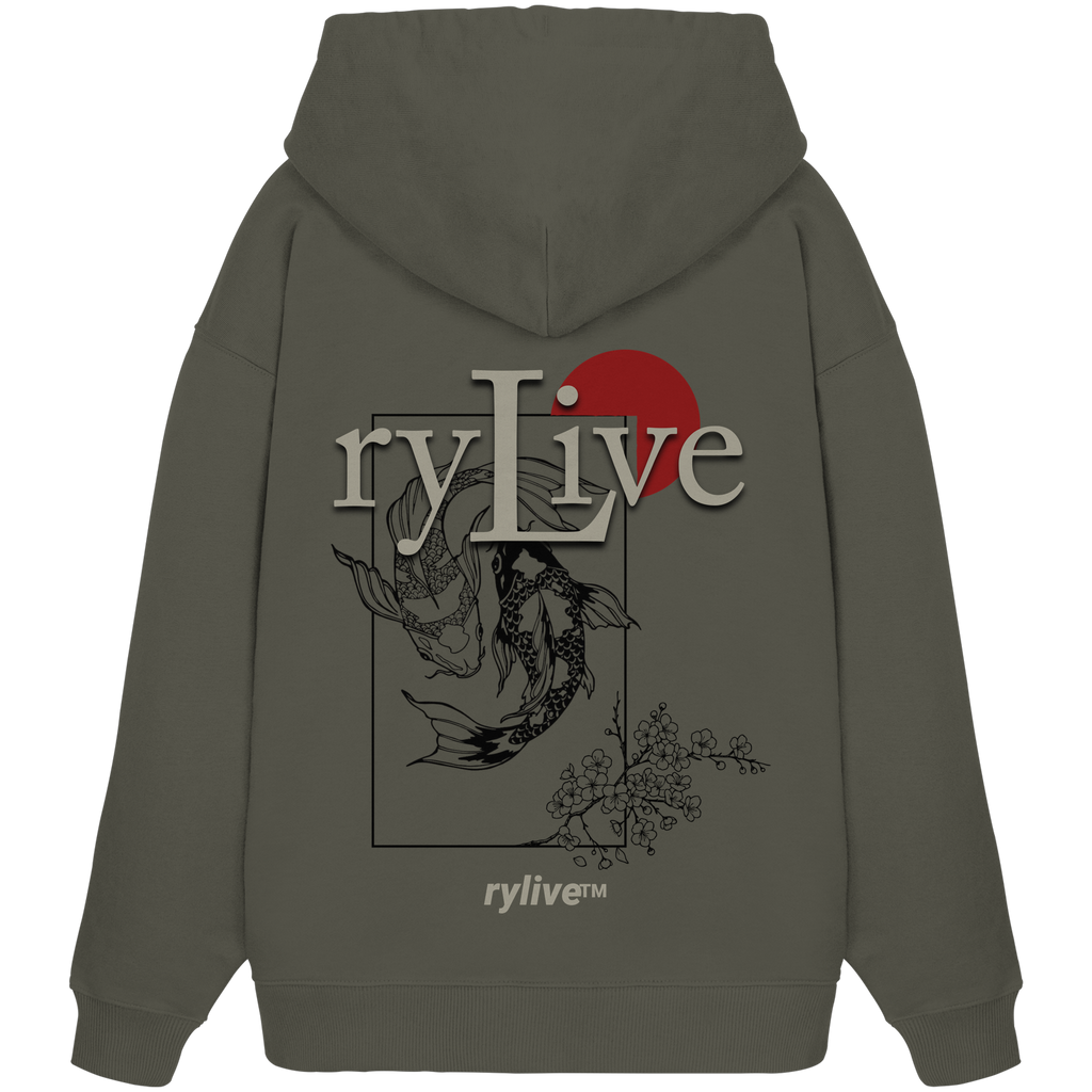 rylive Unisex Oversized Hoodie // Koi