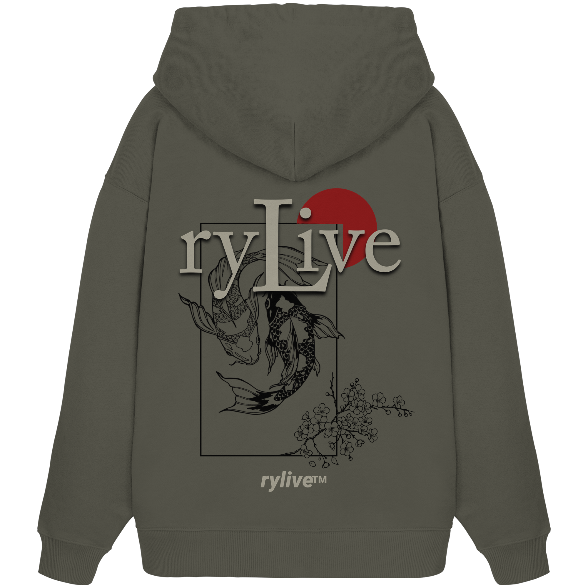 rylive Unisex Oversized Hoodie // Koi