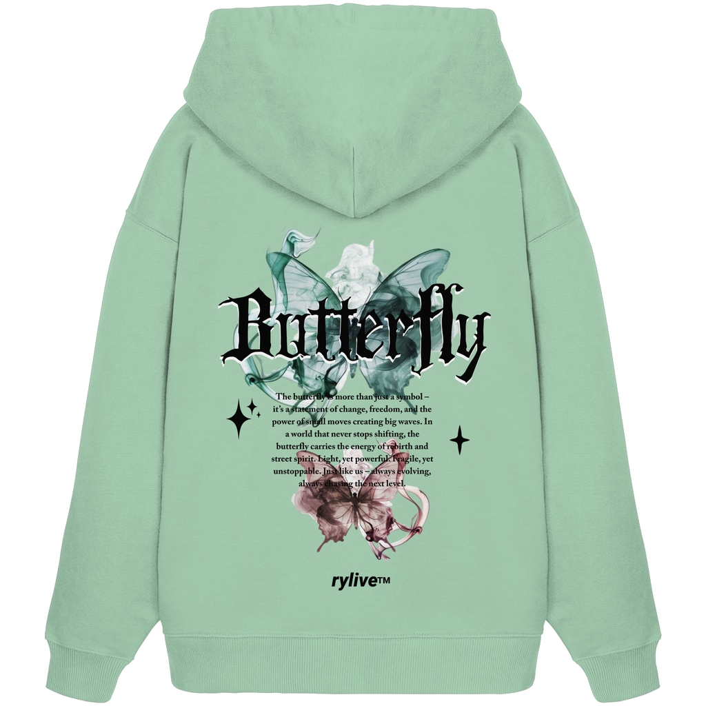 rylive Unisex Oversized Hoodie // Butterfly