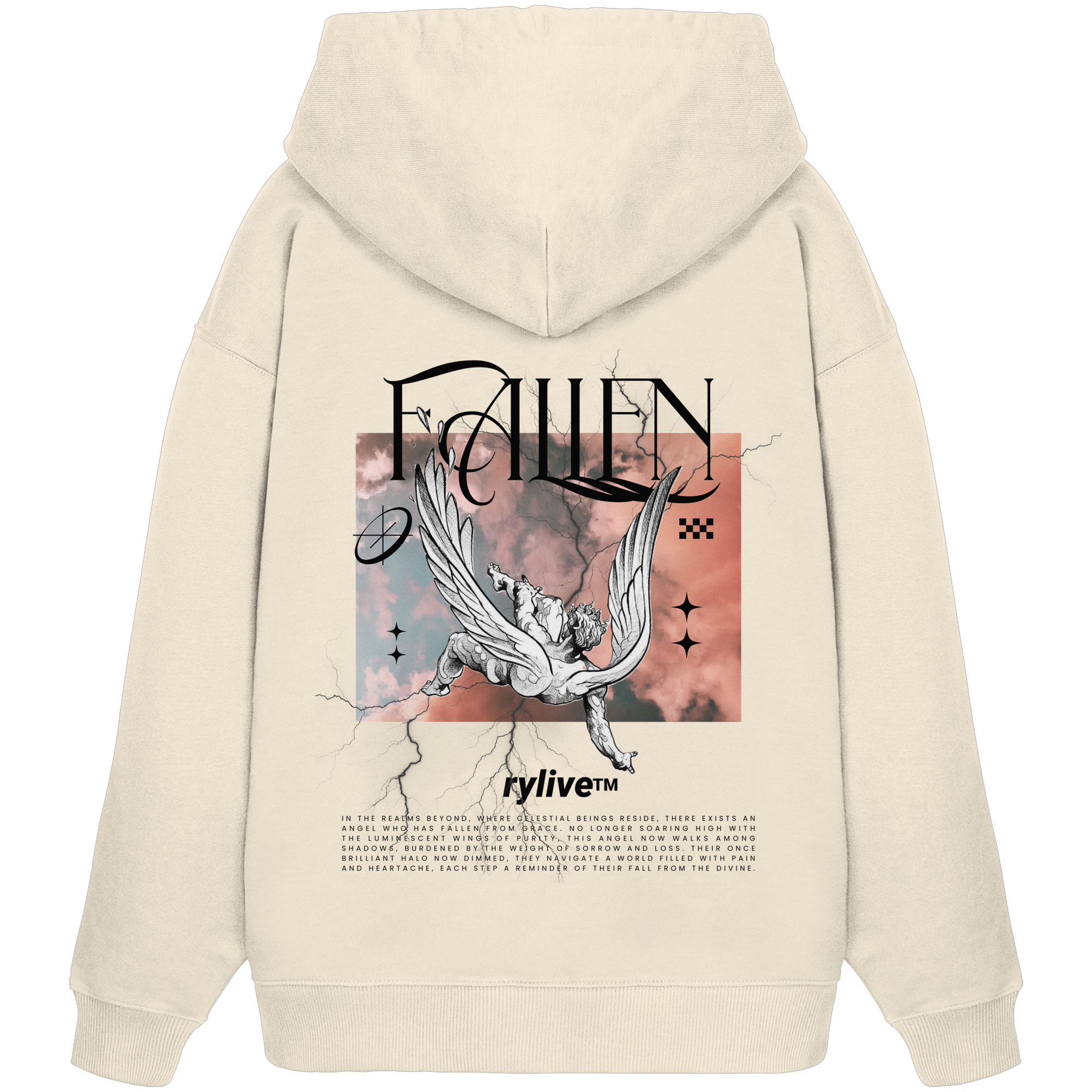 rylive Unisex Oversized Hoodie // Fallen Angel