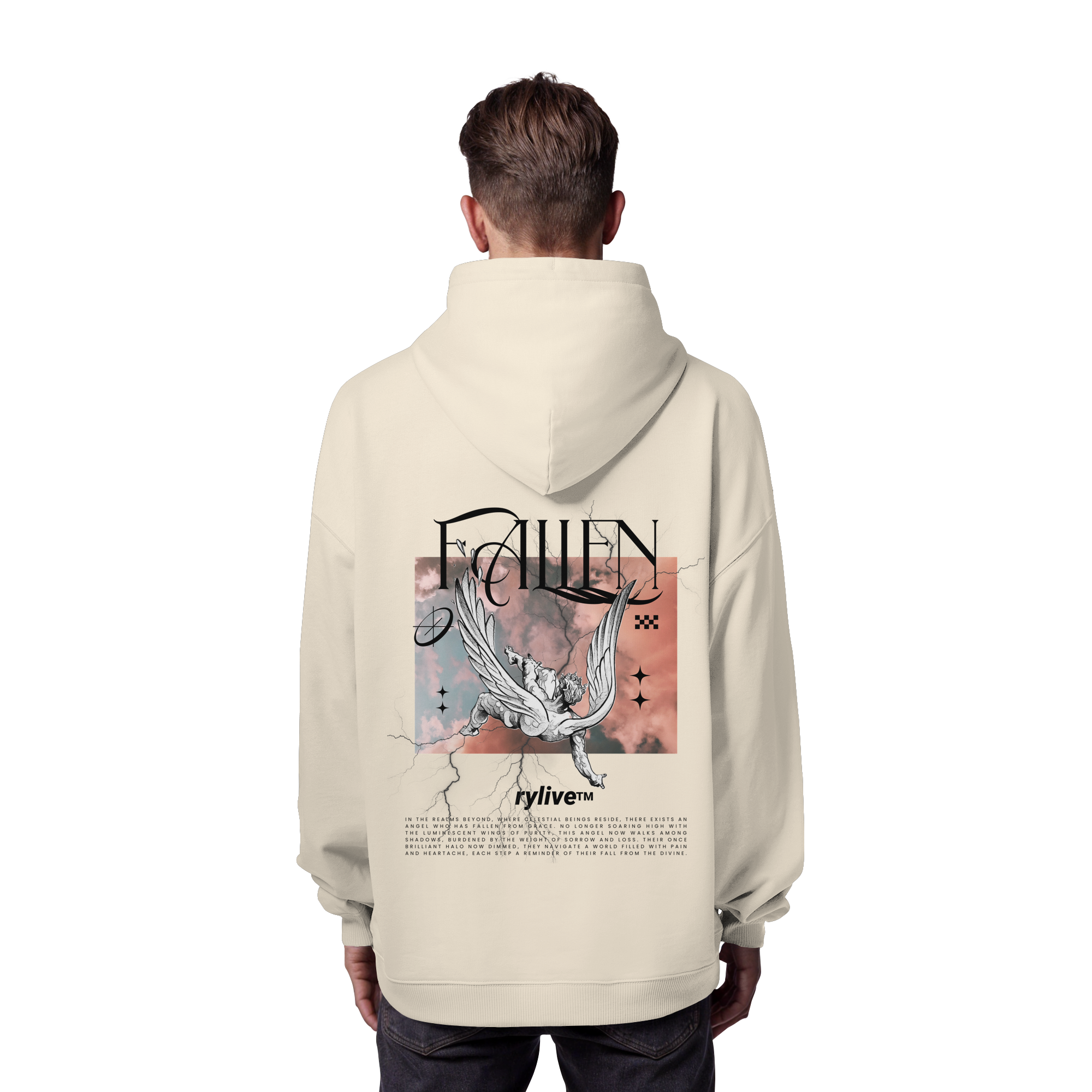 rylive Unisex Oversized Hoodie // Fallen Angel