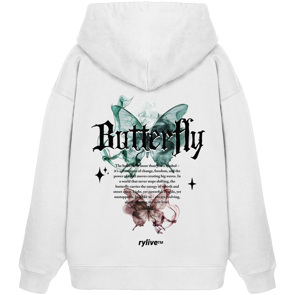 rylive Unisex Oversized Hoodie // Butterfly