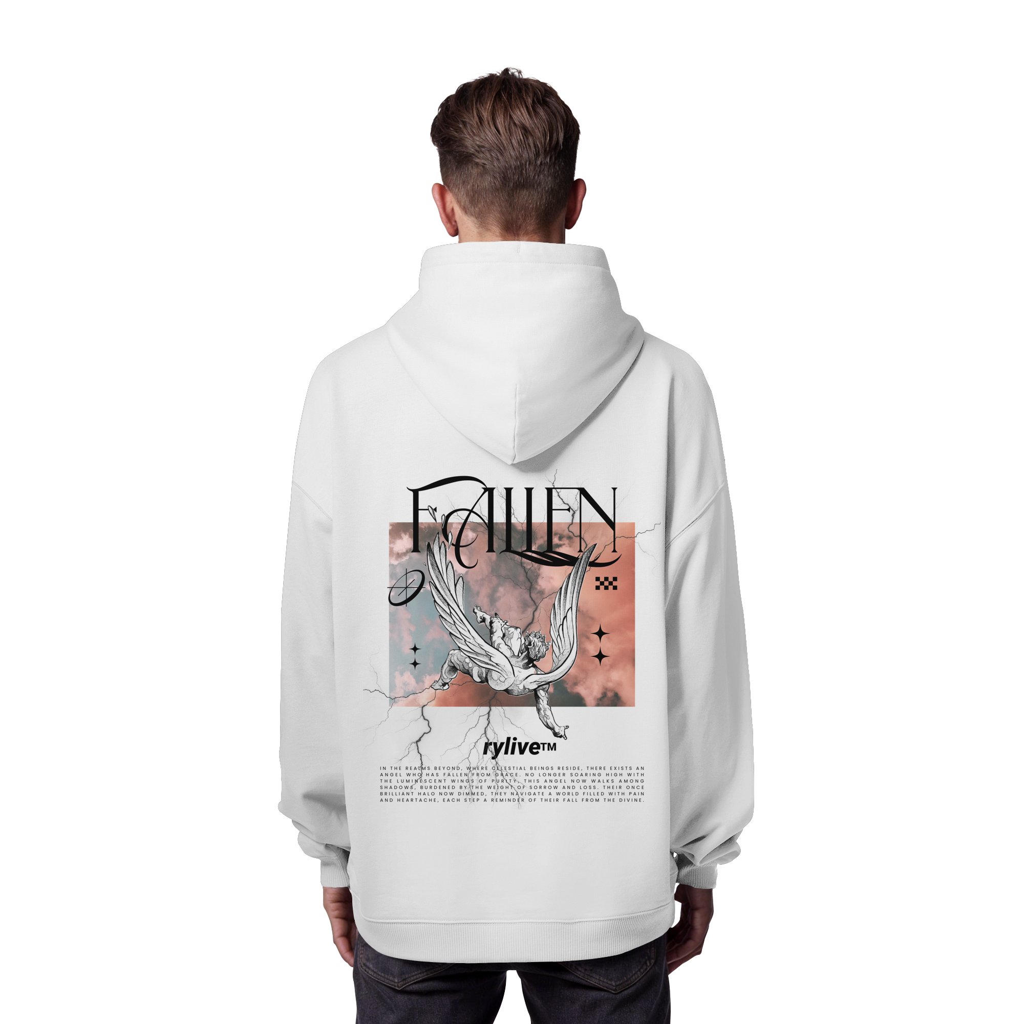 rylive Unisex Oversized Hoodie // Fallen Angel