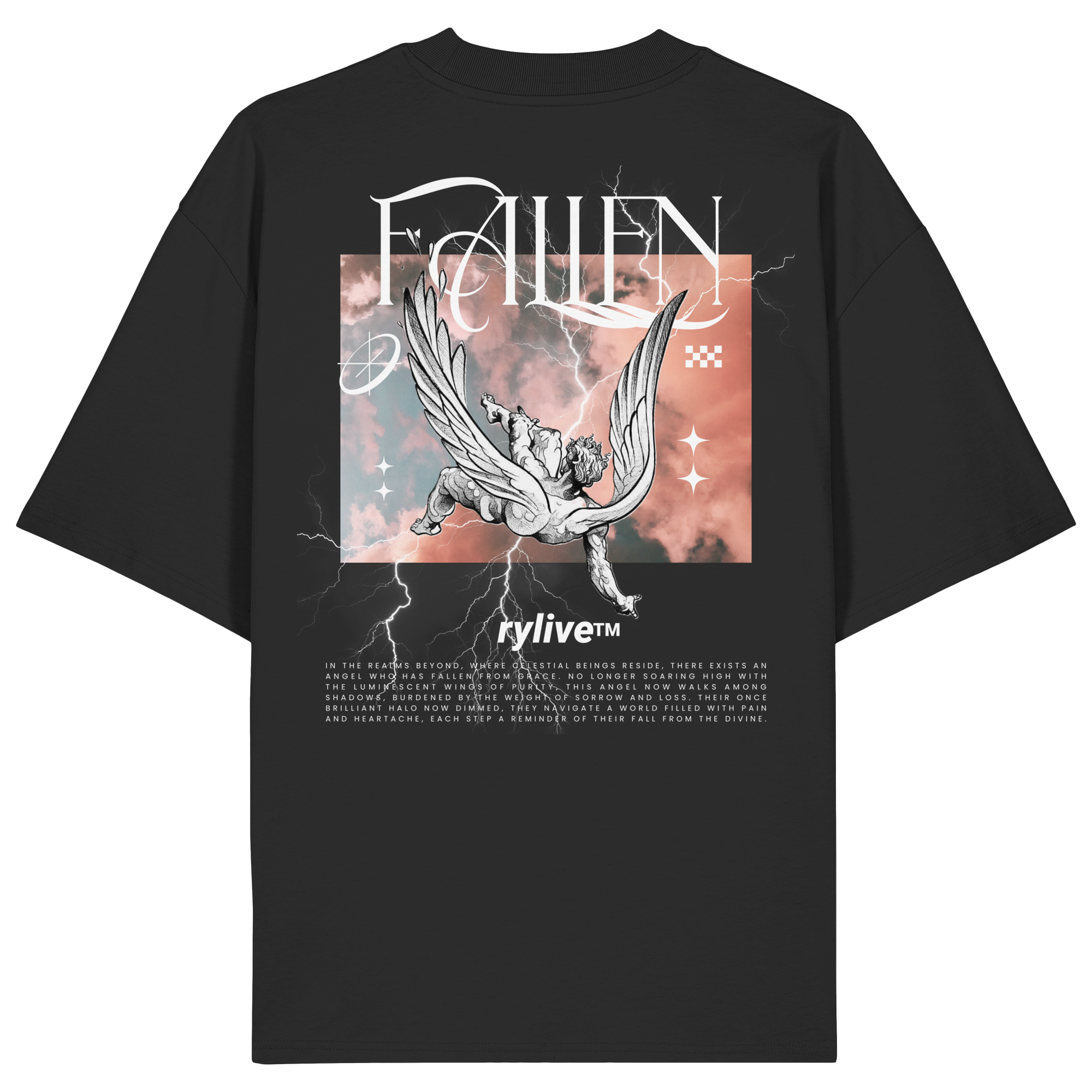 rylive Unisex Oversized T-Shirt // Fallen Angel