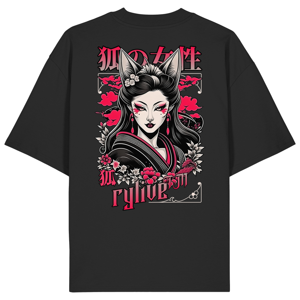 rylive Unisex Oversized T-Shirt // Kitsune