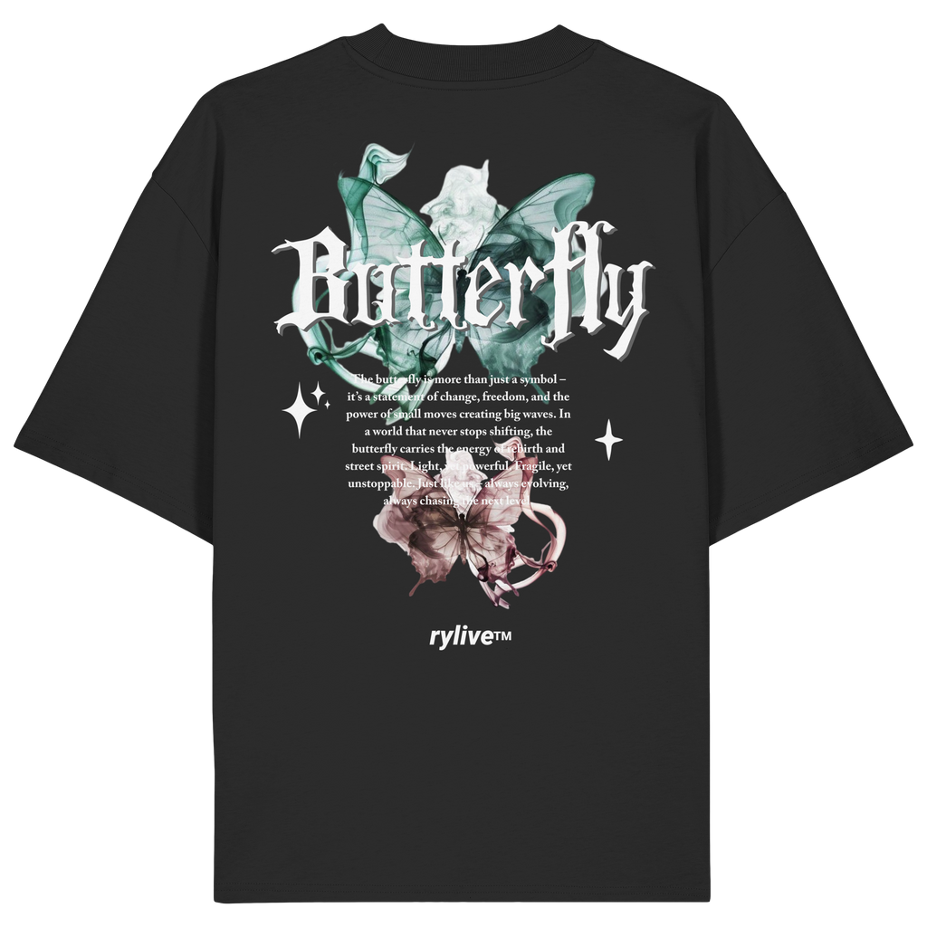 rylive Unisex Oversized T-Shirt // Butterfly