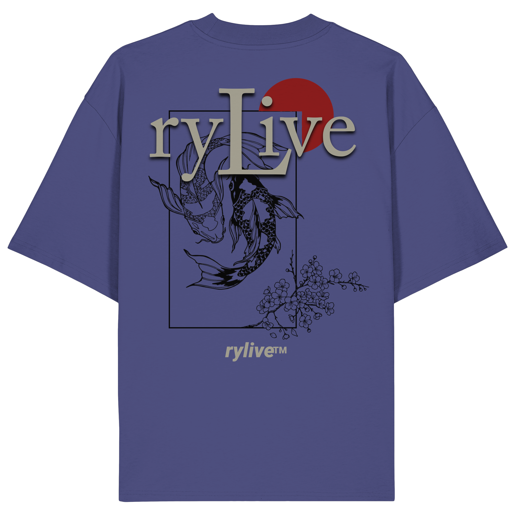 rylive Unisex Oversized T-Shirt // Koi