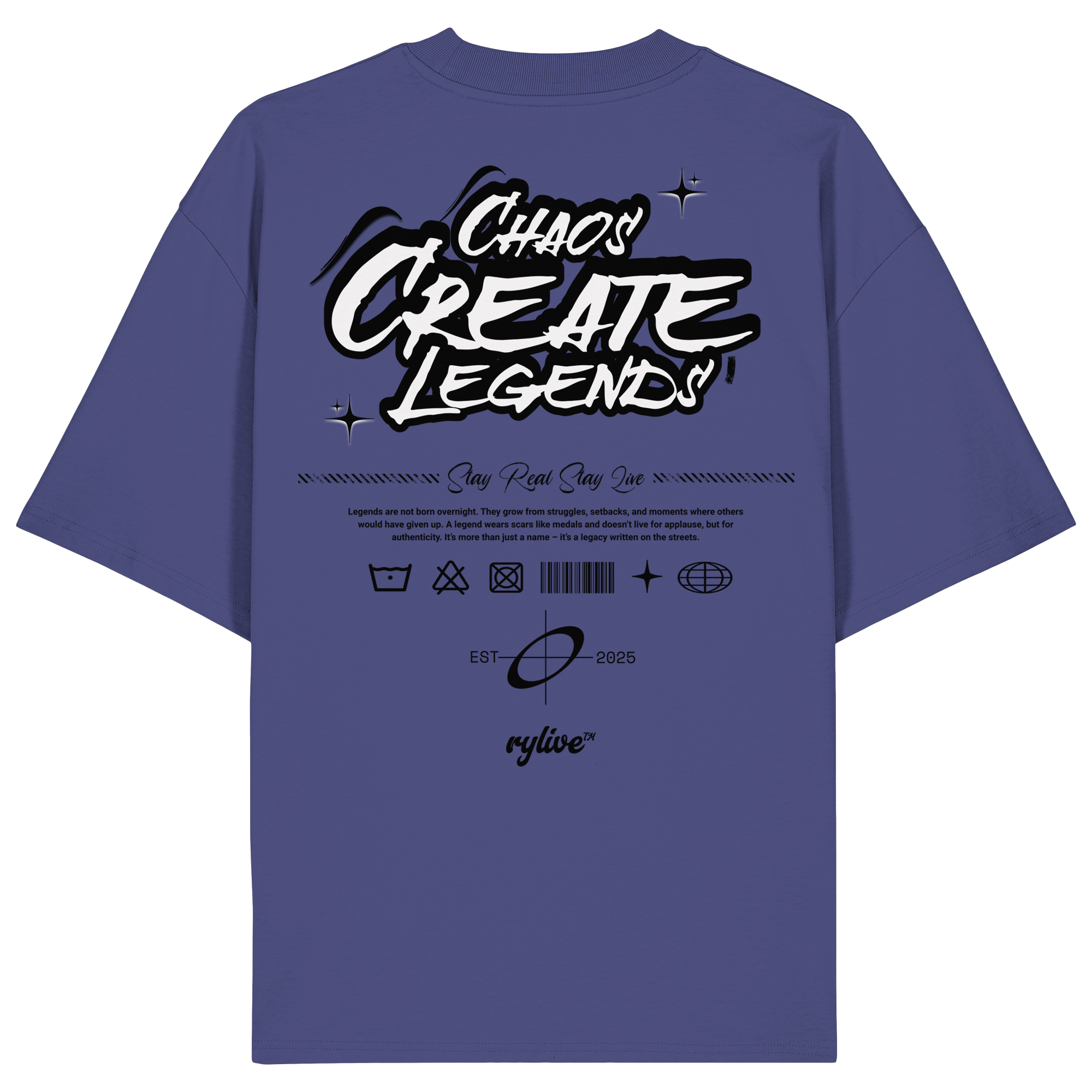 rylive Unisex Oversized T-Shirt // Legend