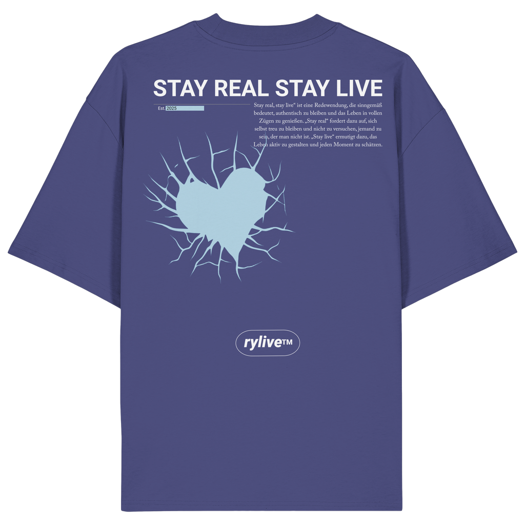 rylive Unisex T-Shirt Oversized // Stay real Stay Live