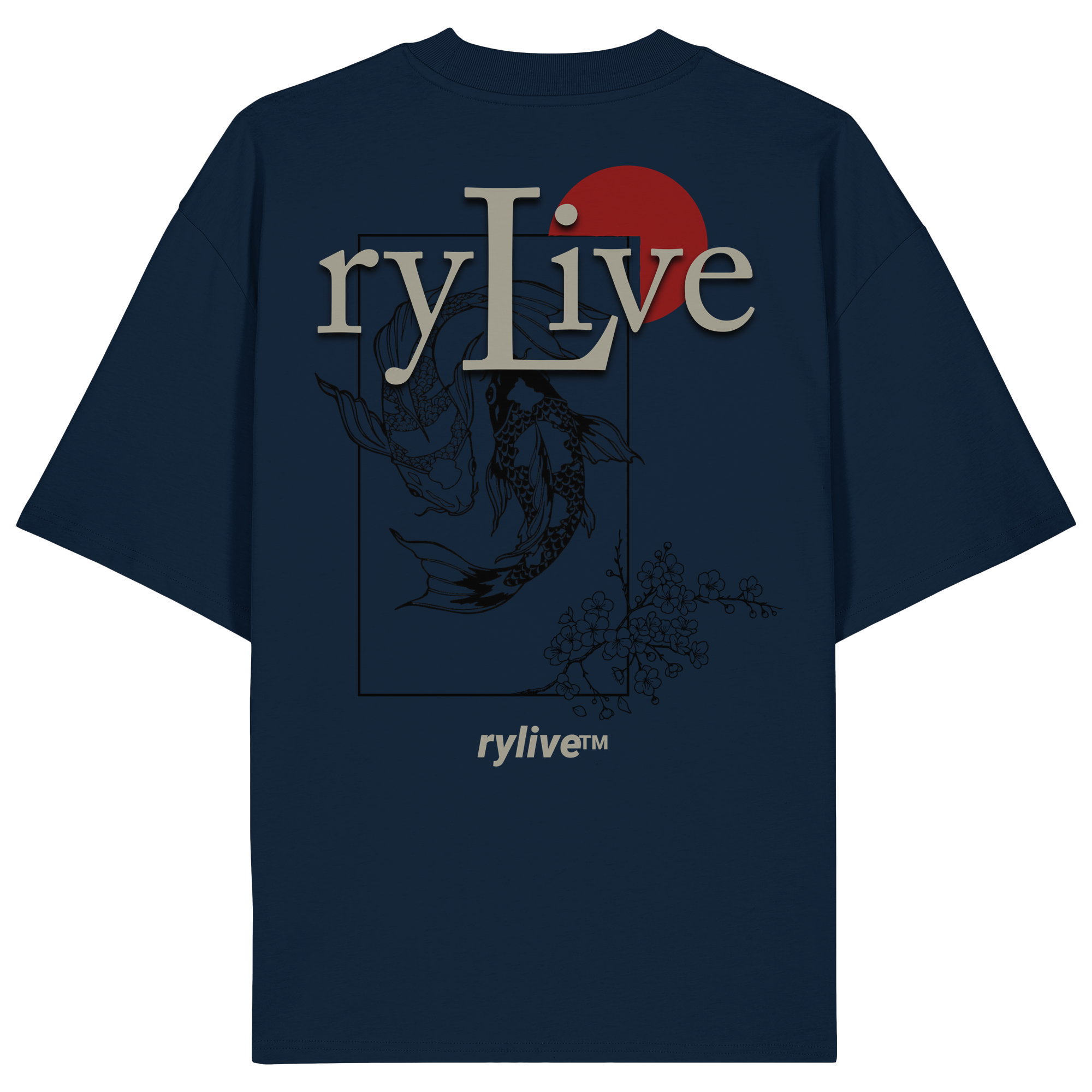 rylive Unisex Oversized T-Shirt // Koi