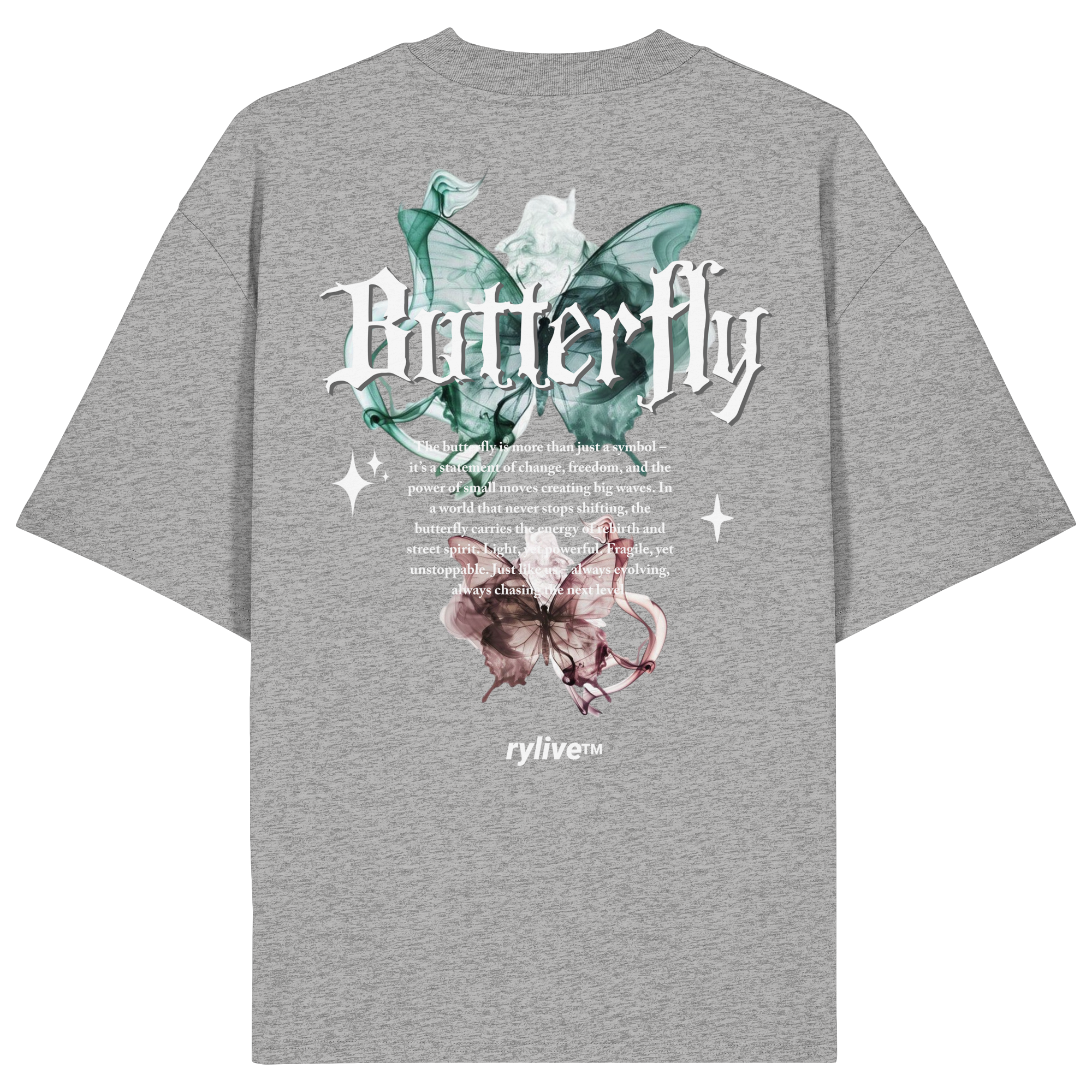 rylive Unisex Oversized T-Shirt // Butterfly