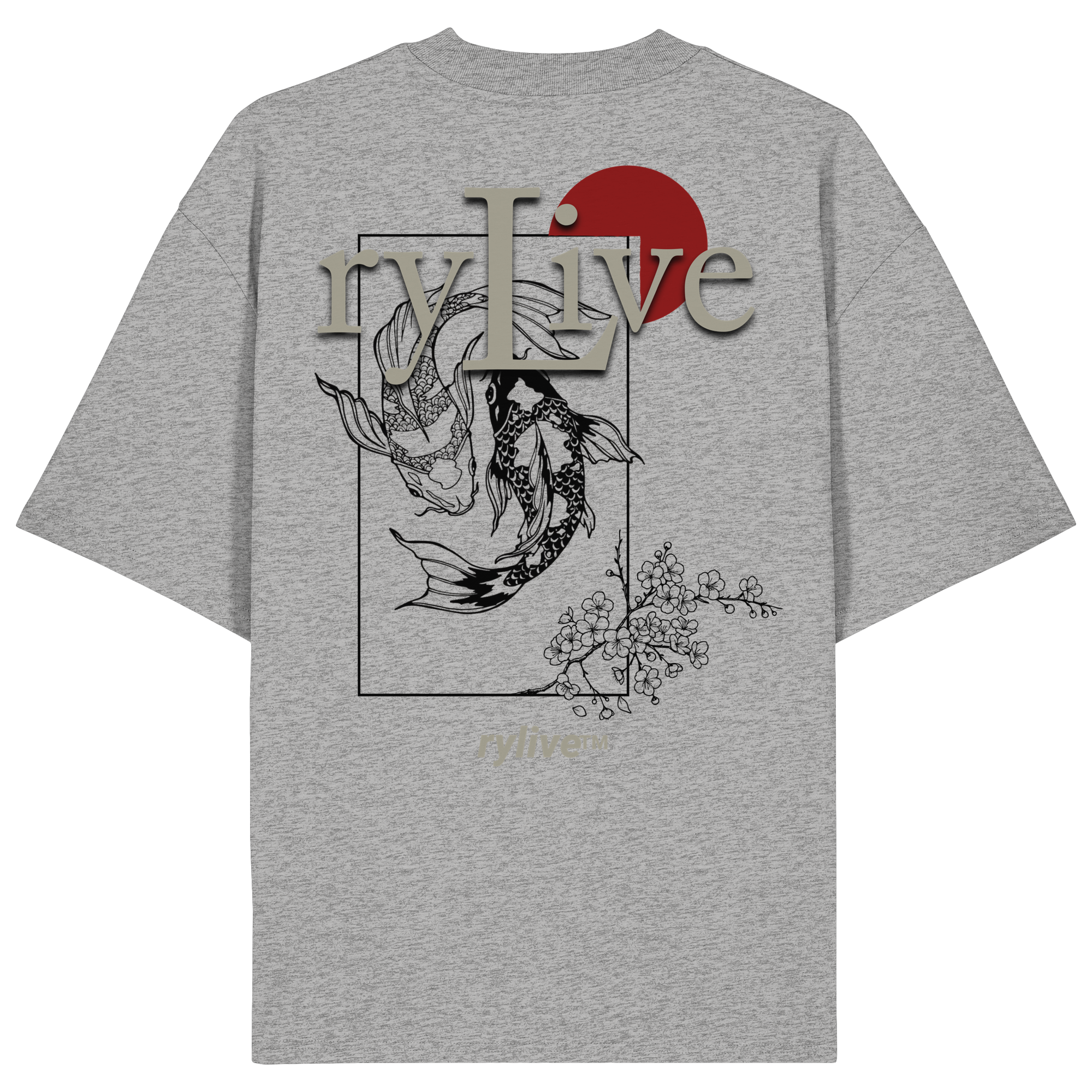 rylive Unisex Oversized T-Shirt // Koi