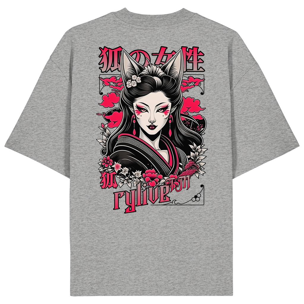 rylive Unisex Oversized T-Shirt // Kitsune
