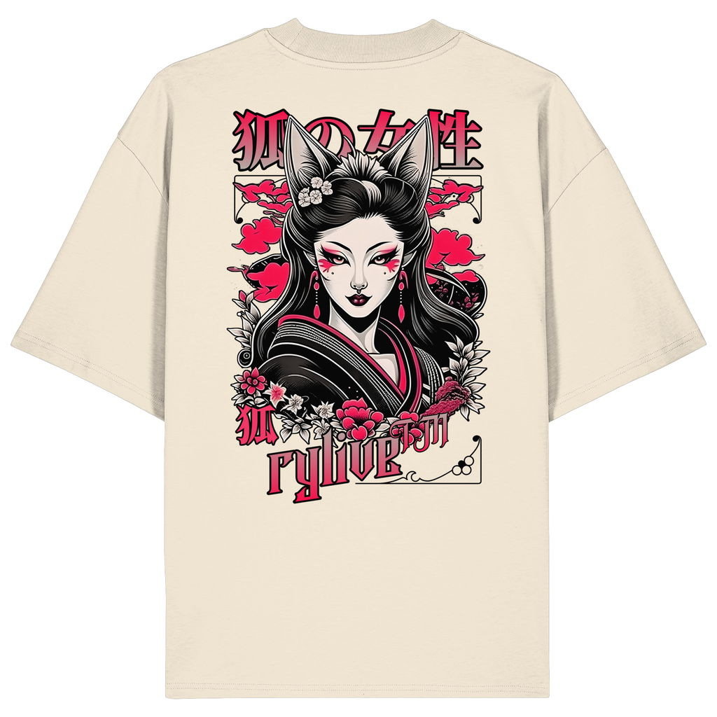 rylive Unisex Oversized T-Shirt // Kitsune