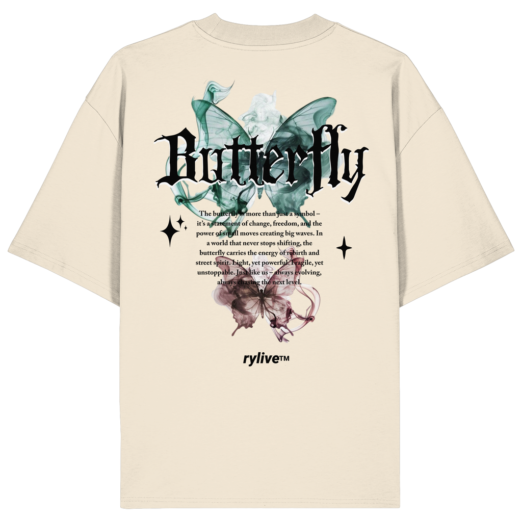 rylive Unisex Oversized T-Shirt // Butterfly