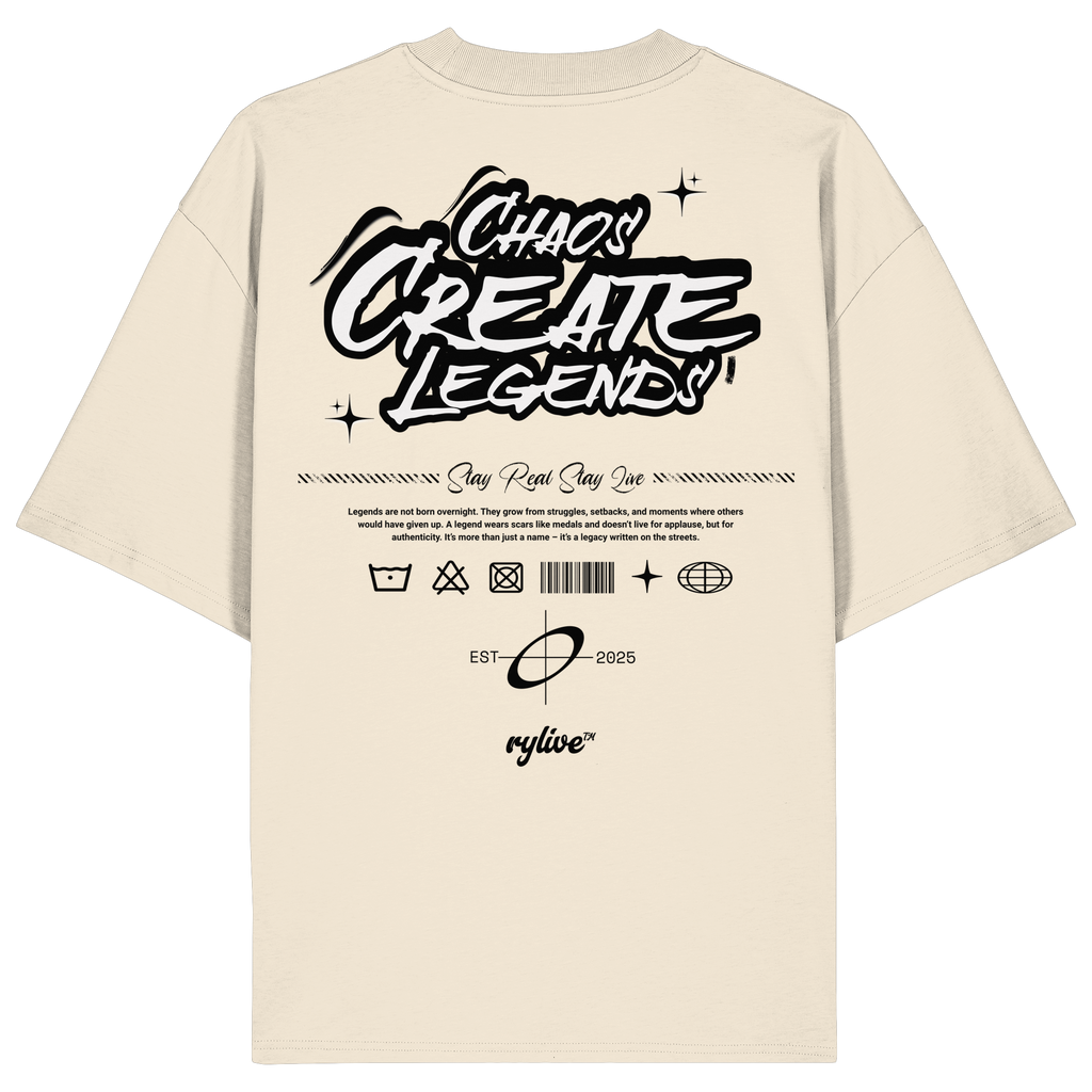 rylive Unisex Oversized T-Shirt // Legend