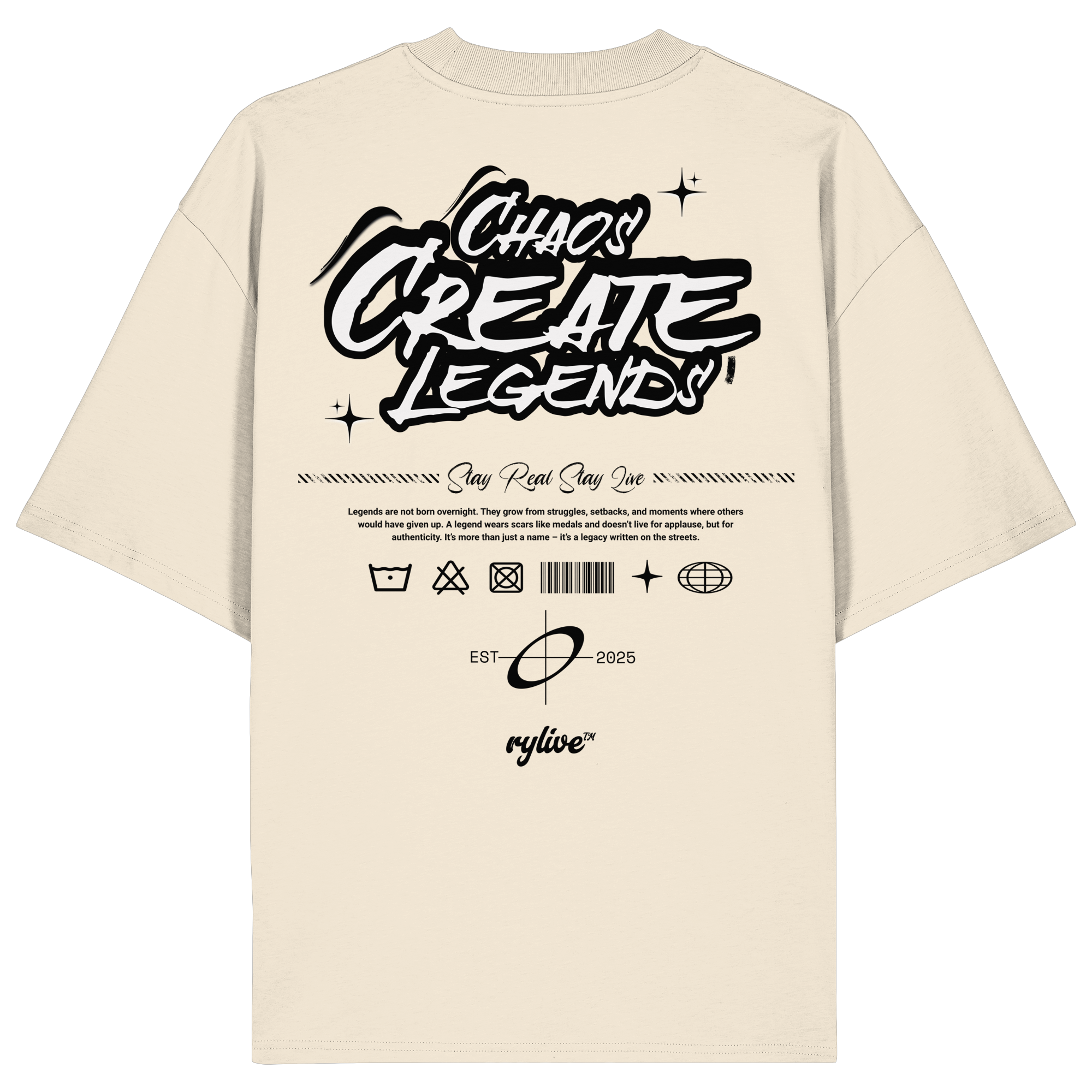 rylive Unisex Oversized T-Shirt // Legend
