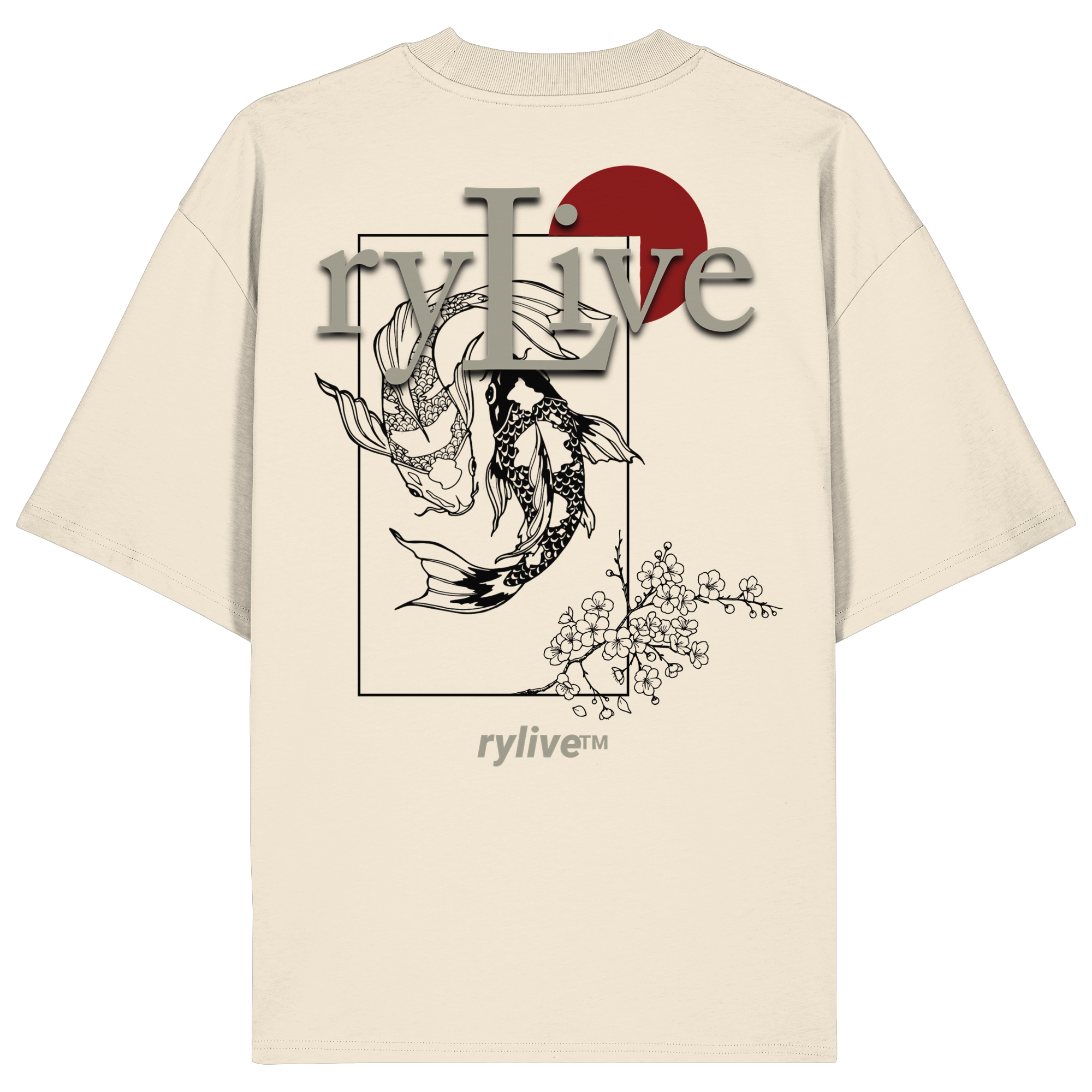 rylive Unisex Oversized T-Shirt // Koi