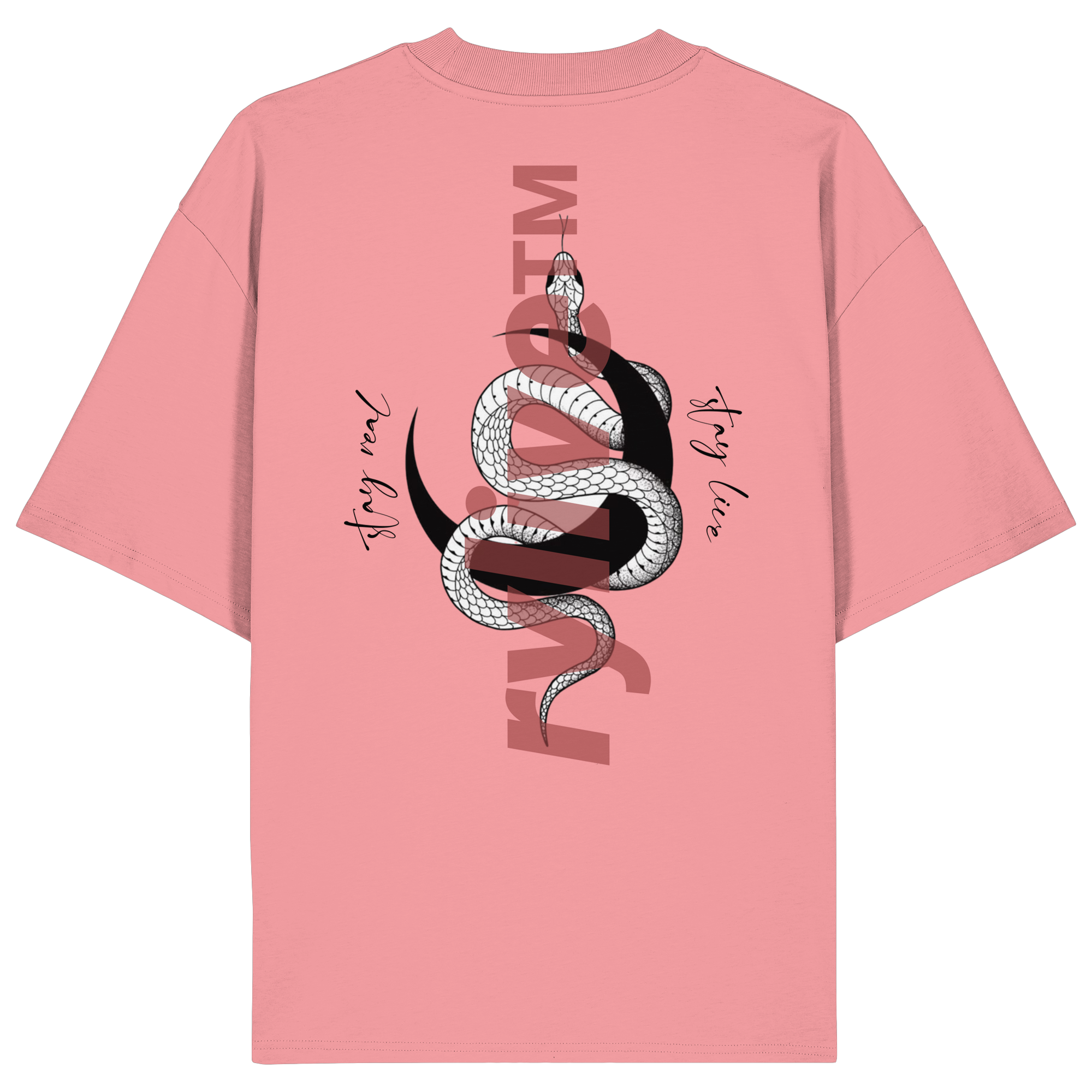 rylive Unisex Oversized T-Shirt // Snake
