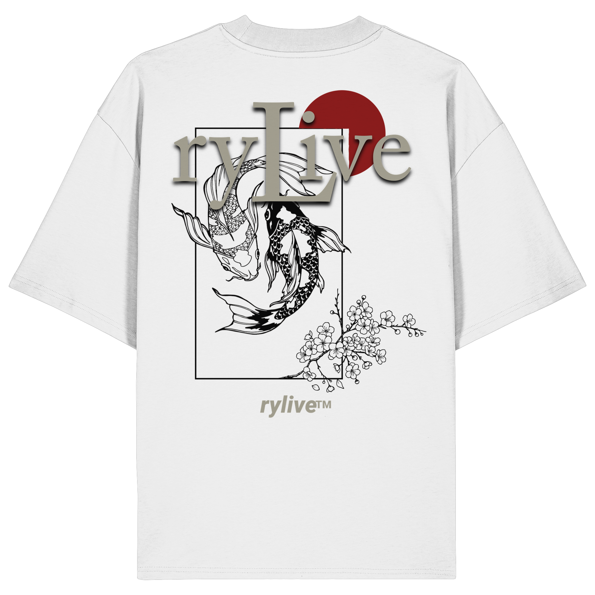 rylive Unisex Oversized T-Shirt // Koi