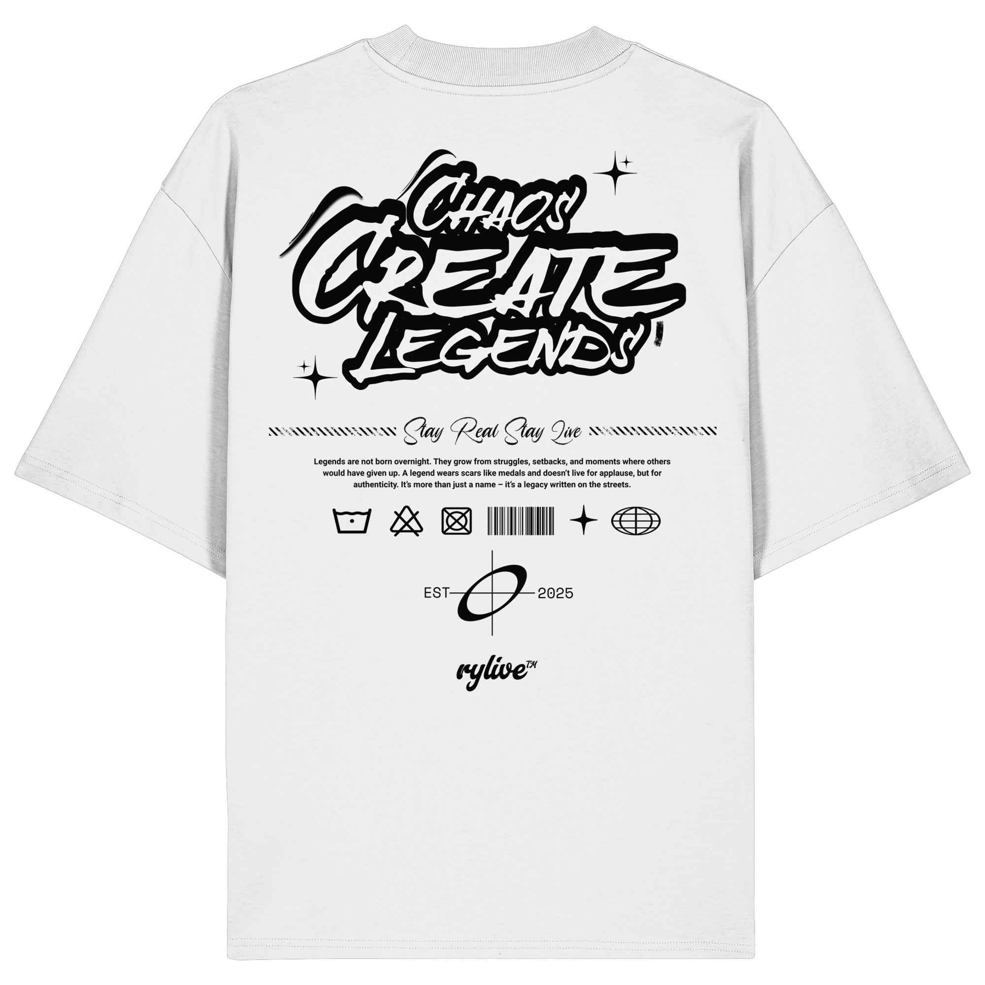 rylive Unisex Oversized T-Shirt // Legend