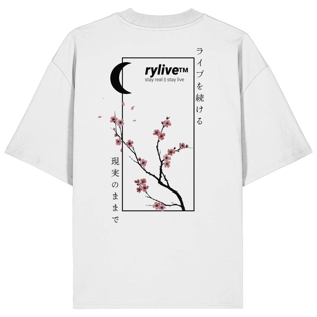 rylive Unisex Oversized T-Shirt // Cherry Blossom