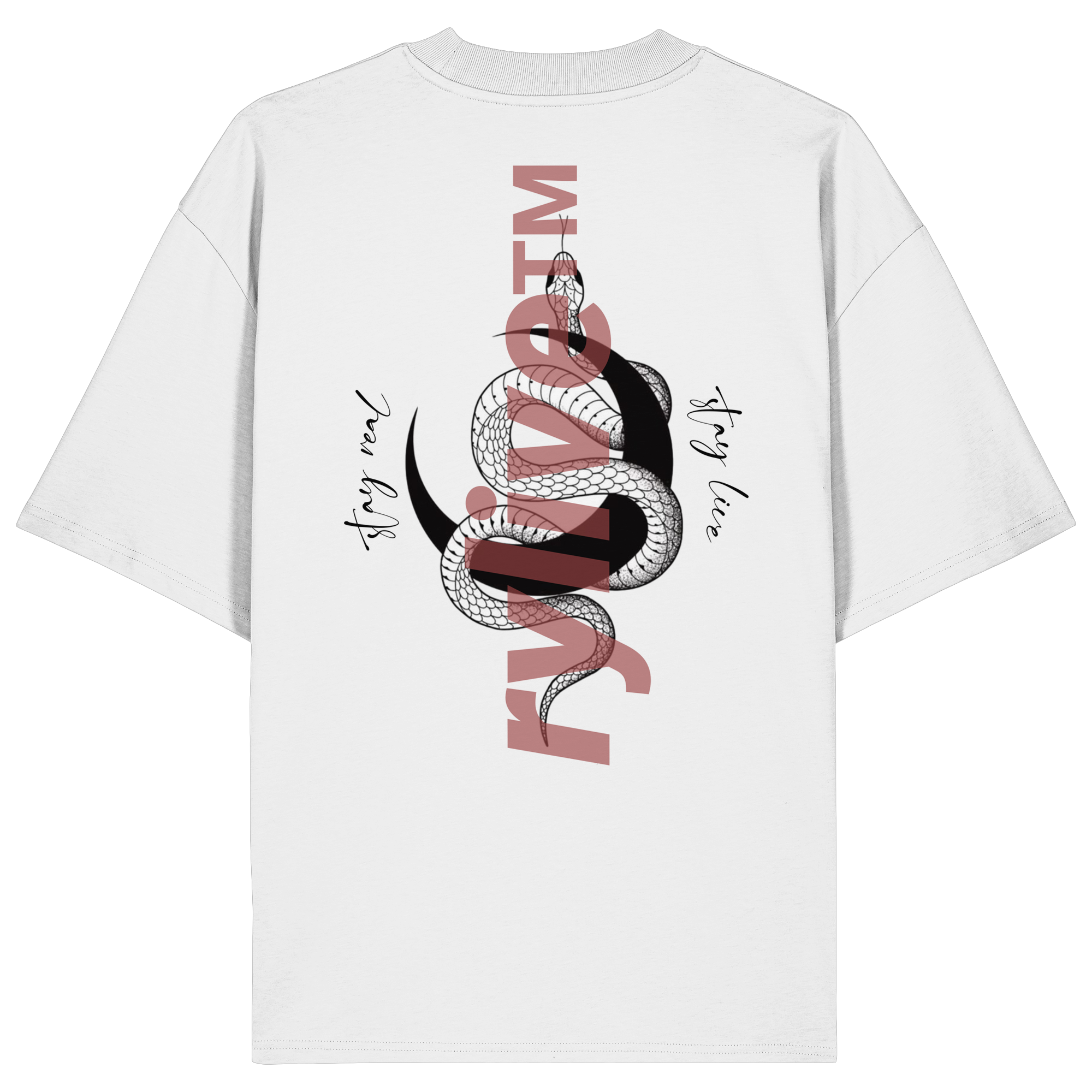 rylive Unisex Oversized T-Shirt // Snake