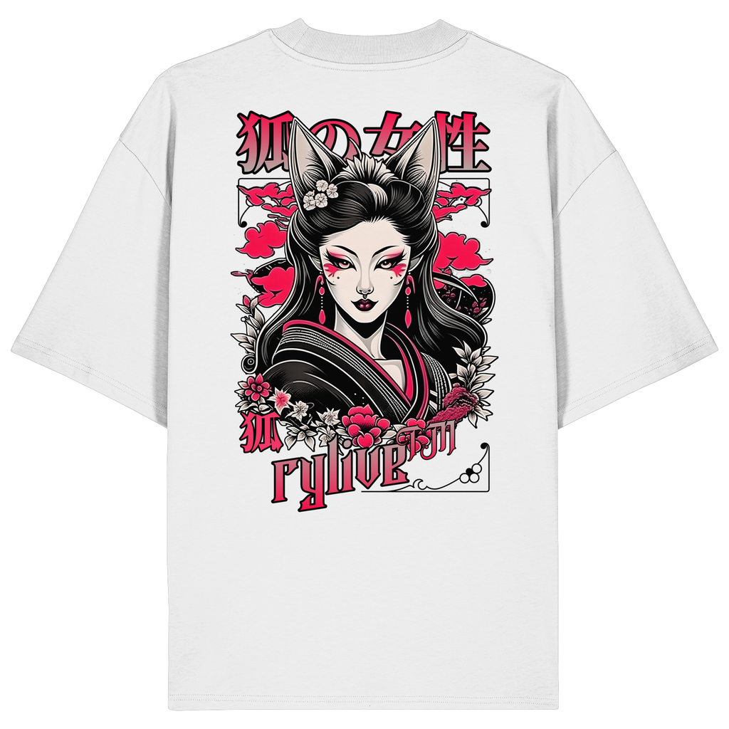 rylive Unisex Oversized T-Shirt // Kitsune